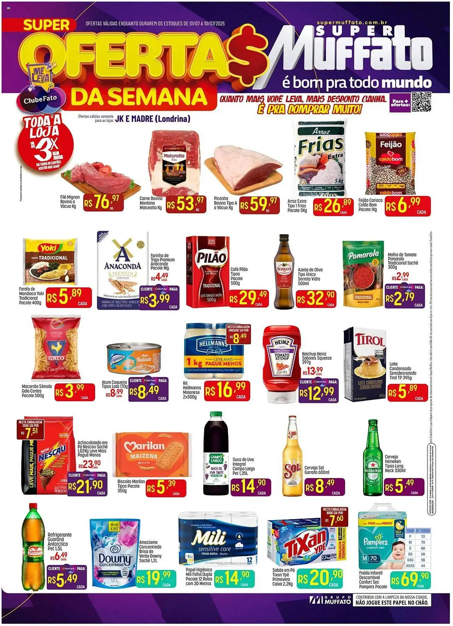 Encarte de Catálogo Muffato 1 de julho até 10 de julho 2025 - Pagina 1