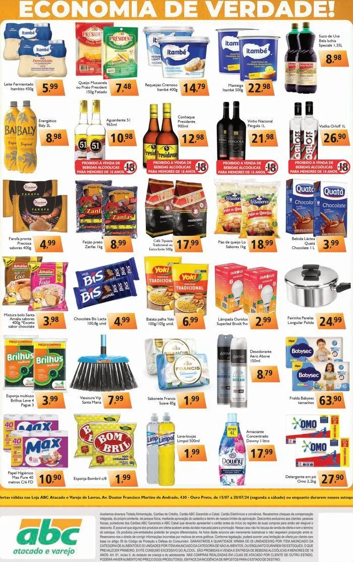 Encarte de Supermercados ABC Oferta Semanal Atacados - Lavras 15 de julho até 20 de julho 2024 - Pagina 2