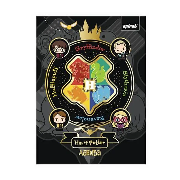 Agenda escolar permanente, Harry Potter Charms, 114 folhas, 2635303, Spiral Hpc - PT 1 UN