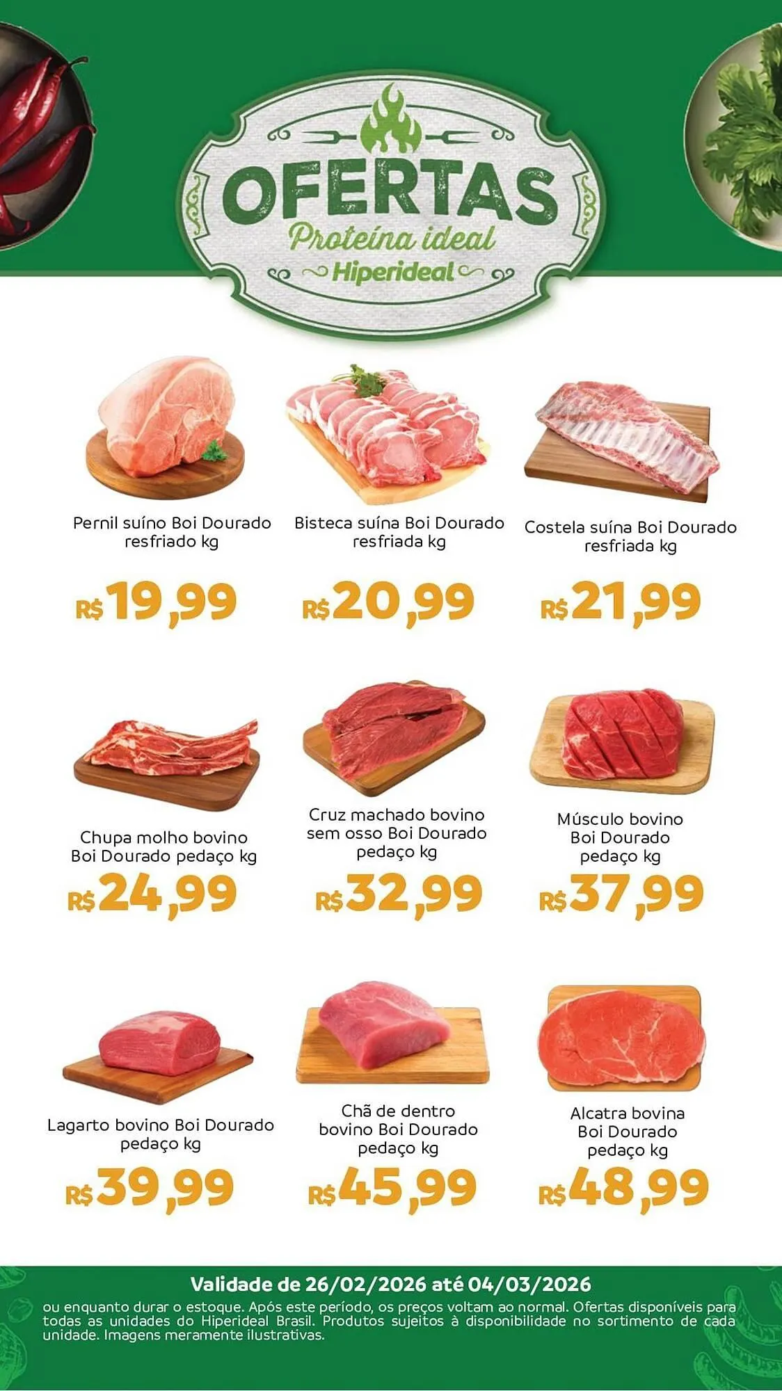Encarte de Catálogo Hiperideal Supermercados 26 de fevereiro até 4 de março 2026 - Pagina 1