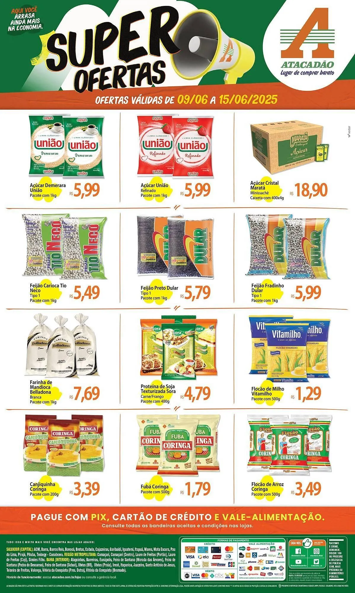 Encarte de Catálogo Atacadão 9 de junho até 15 de junho 2025 - Pagina 1