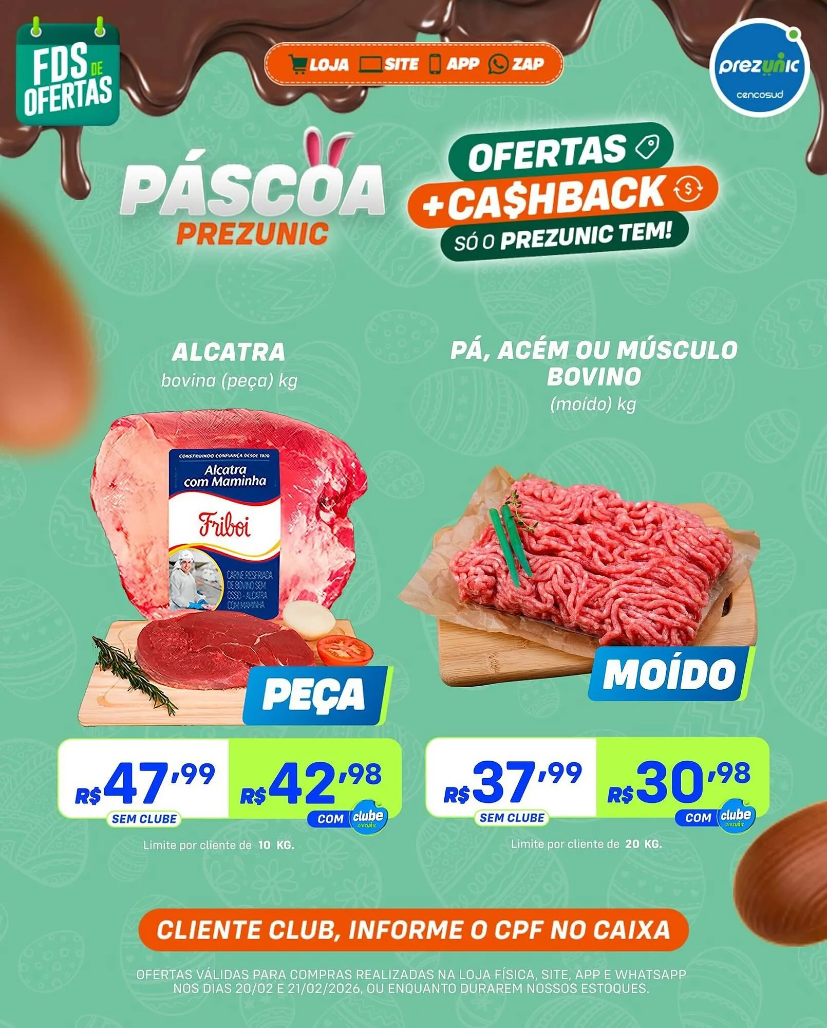 Encarte de Encarte Prezunic 20 de fevereiro até 21 de fevereiro 2026 - Pagina 1