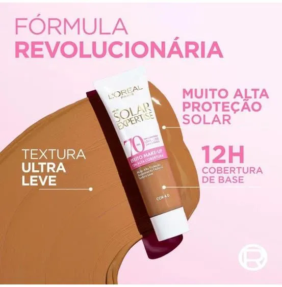 Protetor Solar Facial Loreal FPS 70 Expertise Efeito Makeup 4.0
