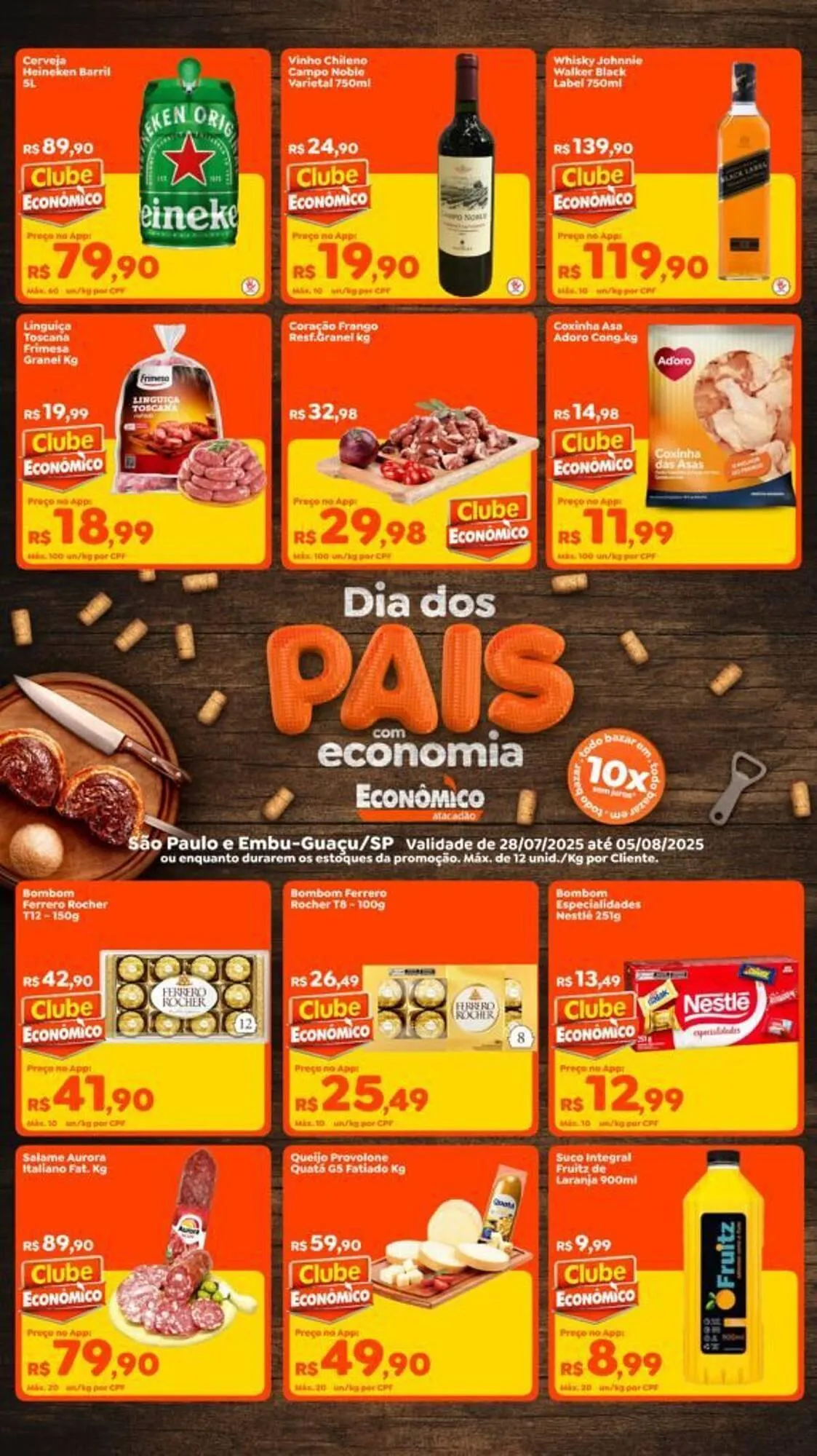 Encarte de Catálogo Econômico Atacadão 28 de julho até 5 de agosto 2025 - Pagina 1