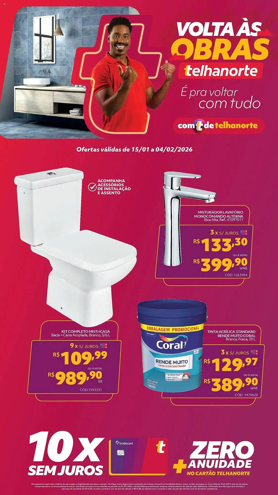 Encarte de Catálogo Telhanorte 15 de janeiro até 4 de fevereiro 2026 - Pagina 1