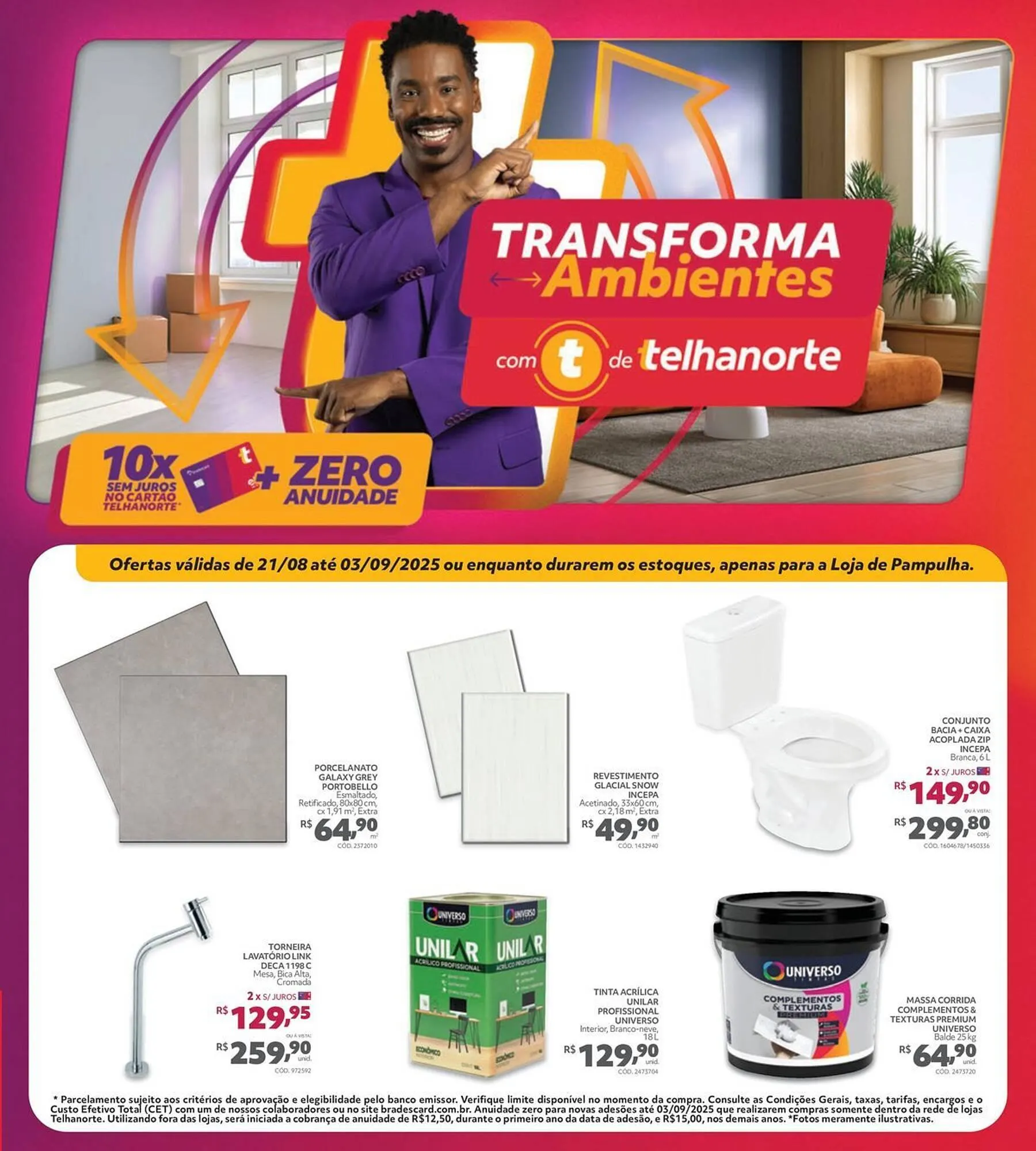 Encarte de Catálogo Telhanorte 21 de agosto até 3 de setembro 2025 - Pagina 1