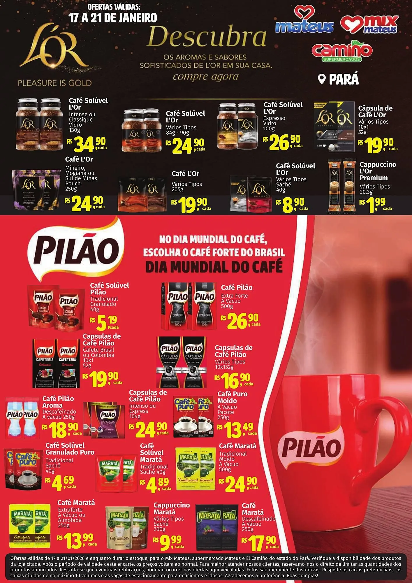 Encarte de Catálogo Camiño supermercados 17 de janeiro até 21 de janeiro 2026 - Pagina 1