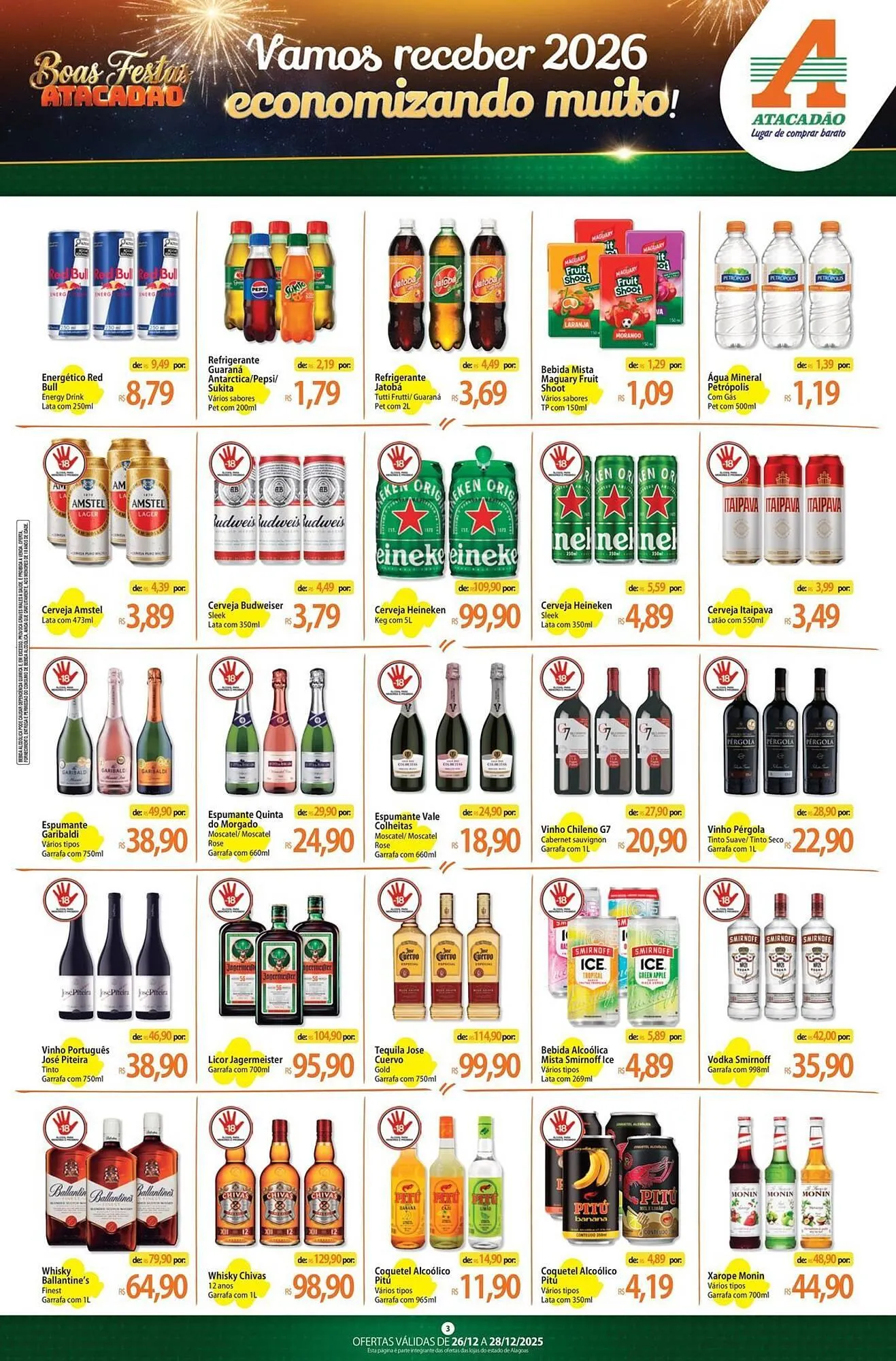 Encarte de Folheto Atacadão 26 de dezembro até 28 de dezembro 2025 - Pagina 3