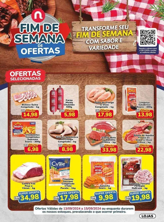 Encarte de Fim De Semana De Ofertas 13 de setembro até 15 de setembro 2024 - Pagina 1