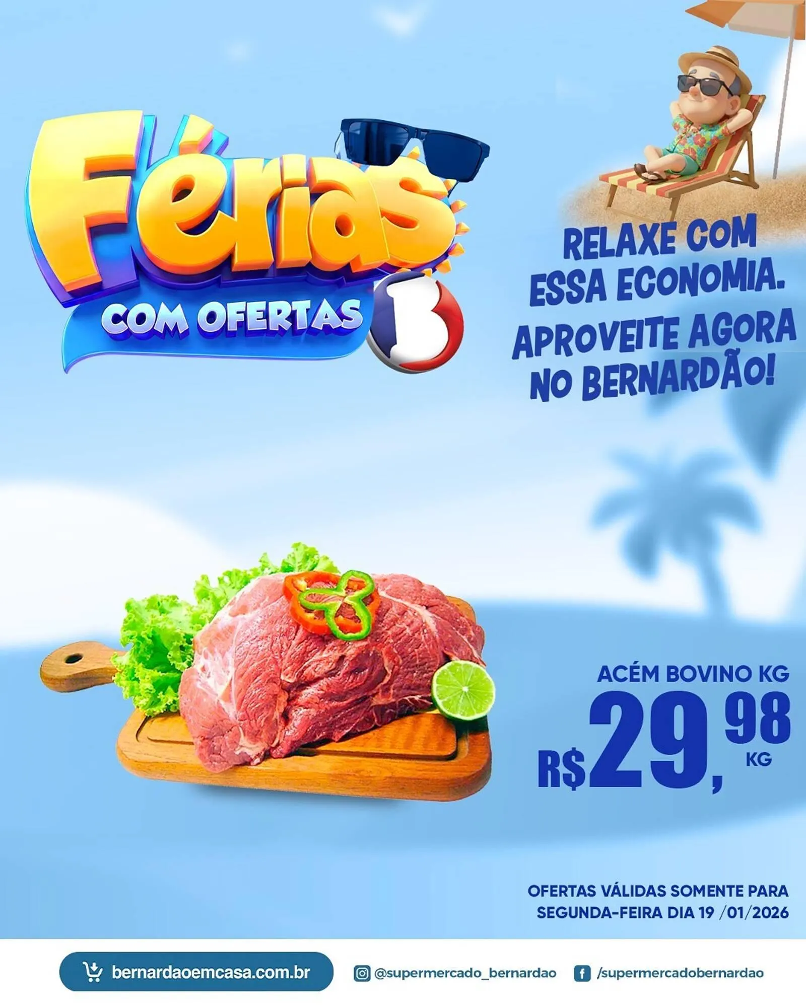 Encarte de Catálogo Supermercado Bernardão 19 de janeiro até 19 de janeiro 2026 - Pagina 1