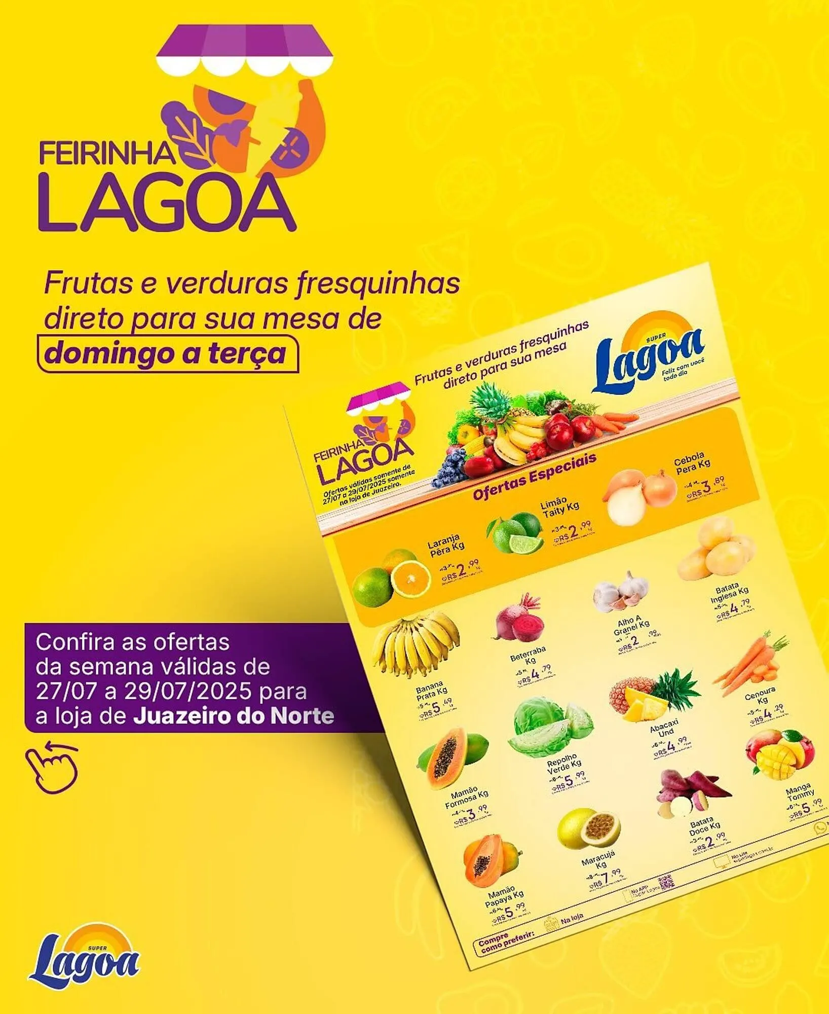 Encarte de Catálogo Super Lagoa 27 de julho até 29 de julho 2025 - Pagina 1