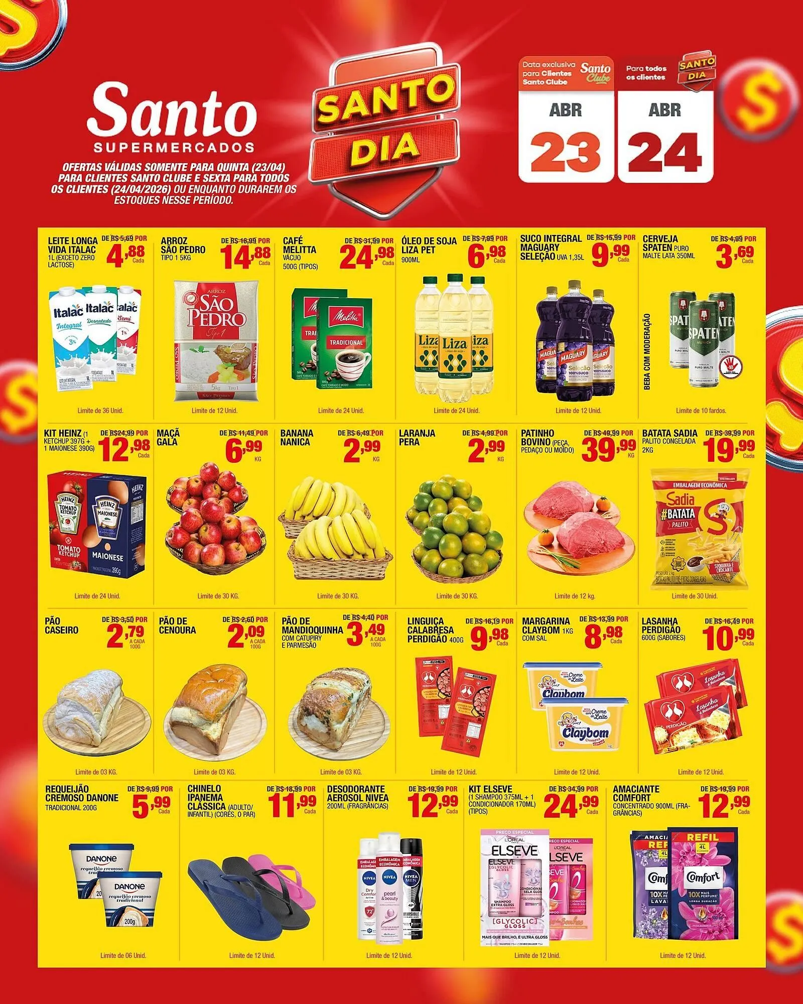 Encarte de Catálogo Santo Supermercados 23 de abril até 24 de abril 2026 - Pagina 3