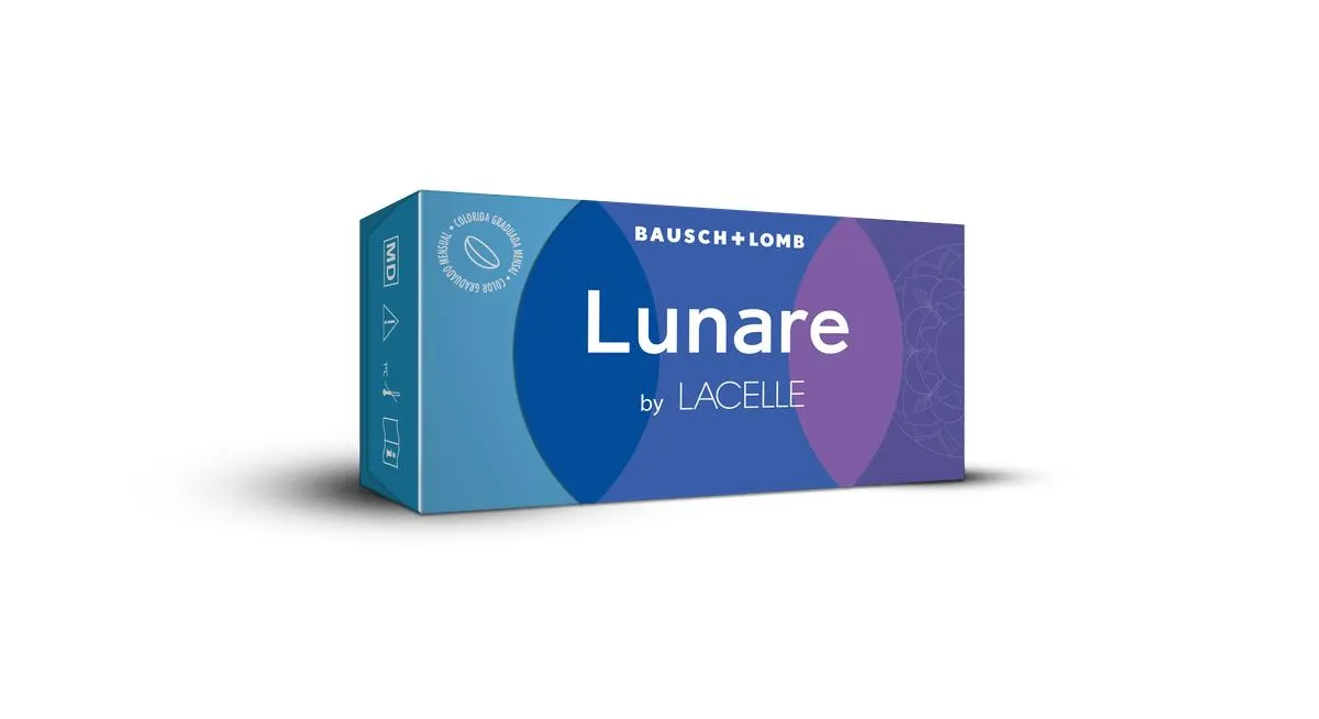 Lentes de Contato Lunare Mensal Cor Light Blue 1 Par