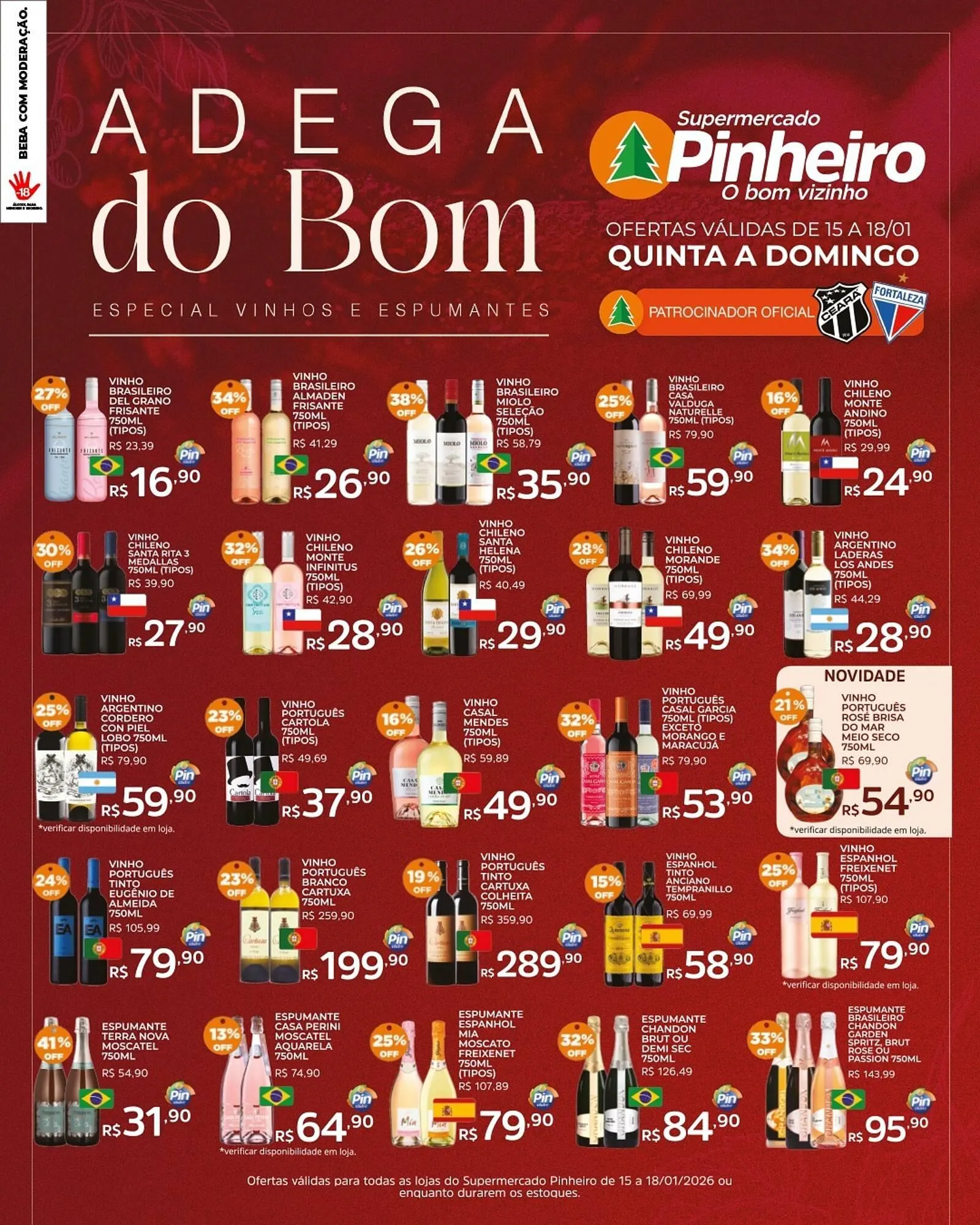 Encarte de Encarte Pinheiro Supermercado 15 de janeiro até 18 de janeiro 2026 - Pagina 2
