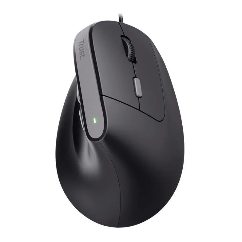 Mouse Trust Bayo II Ergonomic, USB, 2400DPI, 6 Botoes, Preto, T25144