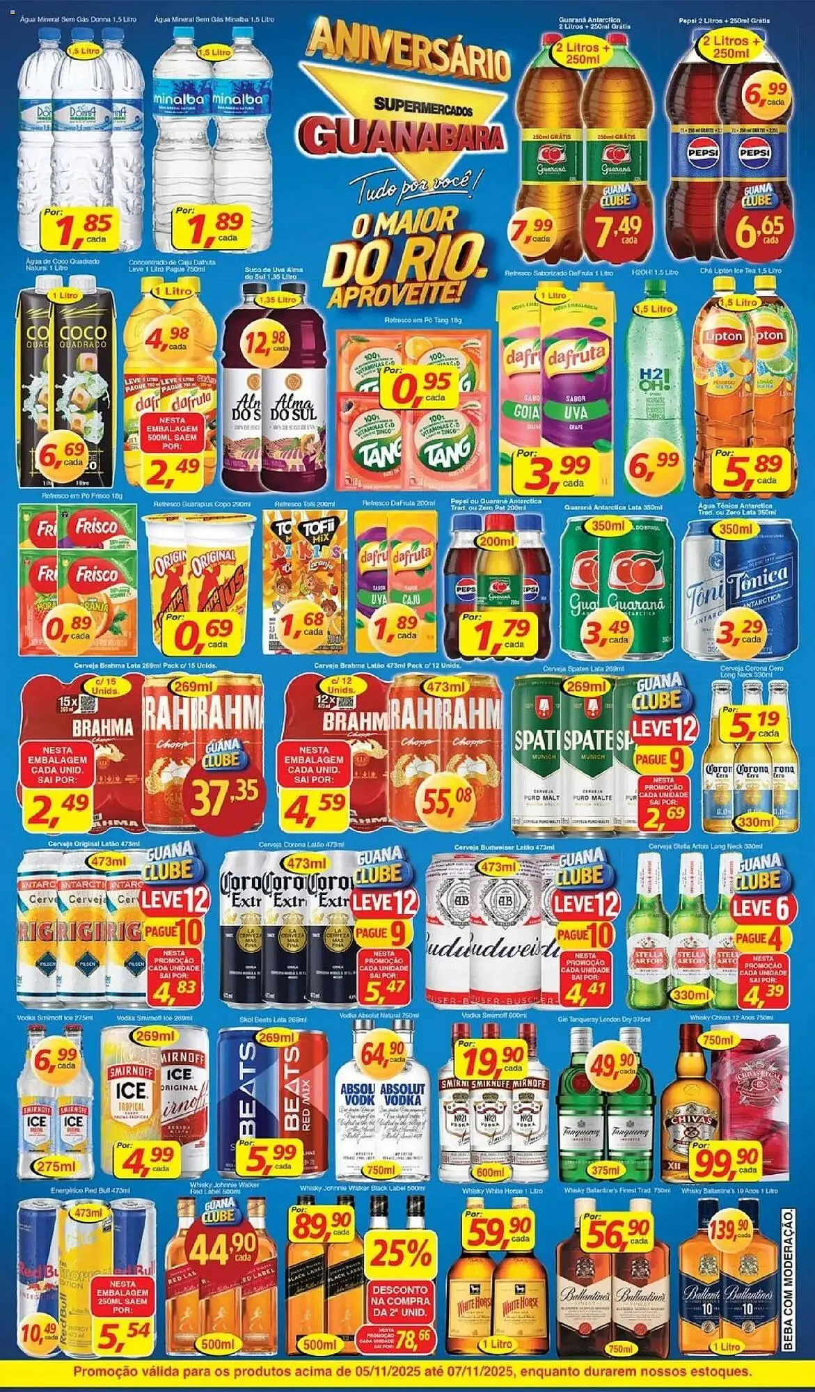 Encarte de Encarte Supermercados Guanabara 5 de novembro até 7 de novembro 2025 - Pagina 7