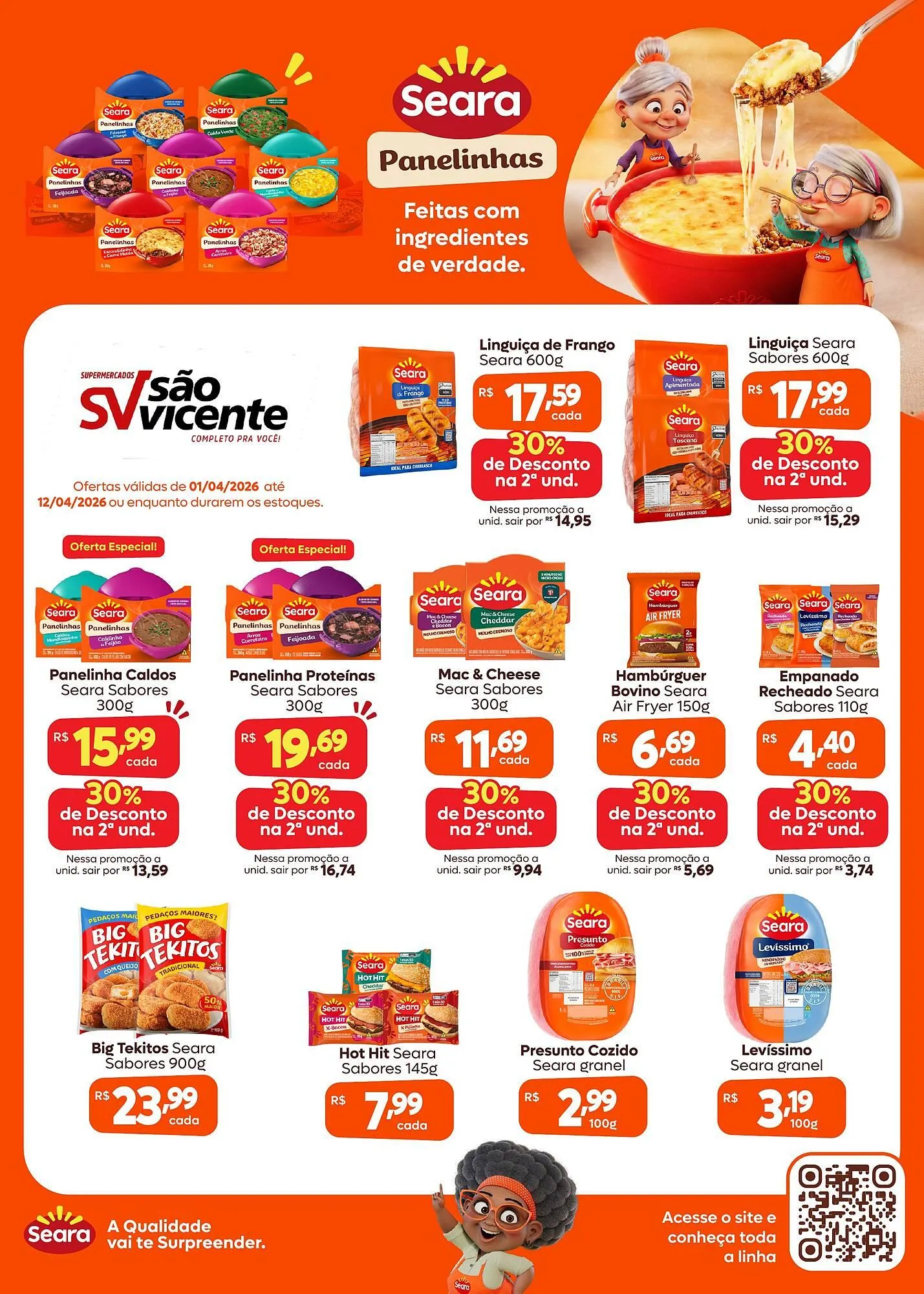 Encarte de Catálogo Supermercados São Vicente 6 de abril até 12 de abril 2026 - Pagina 1