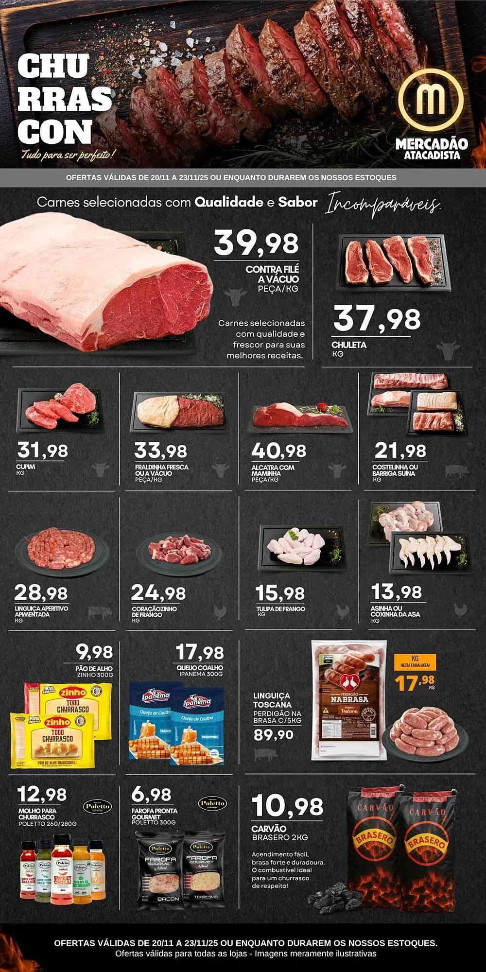 Encarte de Folheto Mercadão Atacadista 20 de novembro até 23 de novembro 2025 - Pagina 1
