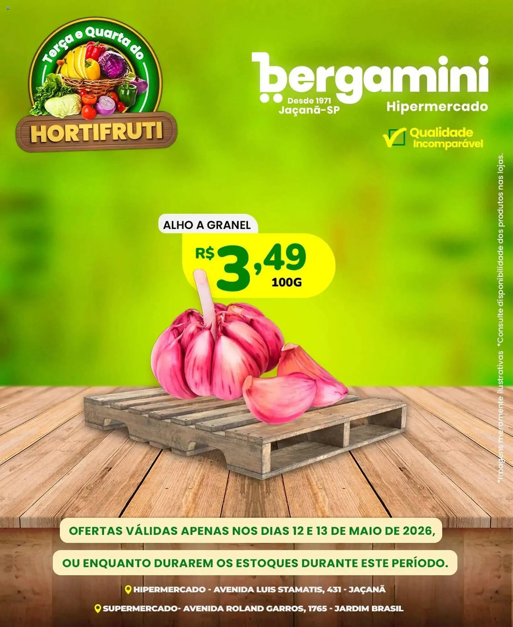 Encarte de Catálogo Supermercado Bergamini 12 de maio até 13 de maio 2026 - Pagina 1