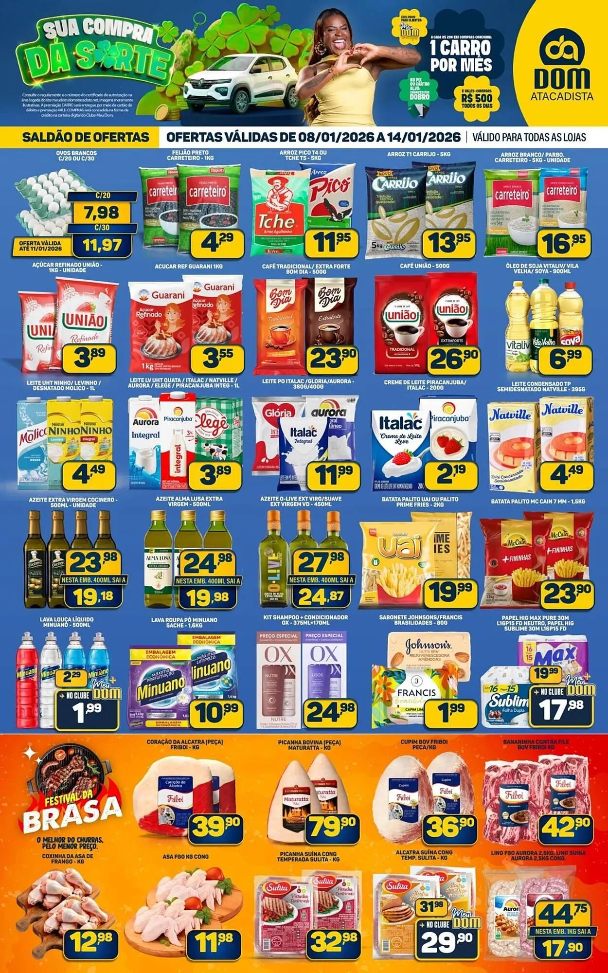 Encarte de Encarte Dom Atacadista 8 de janeiro até 14 de janeiro 2026 - Pagina 1