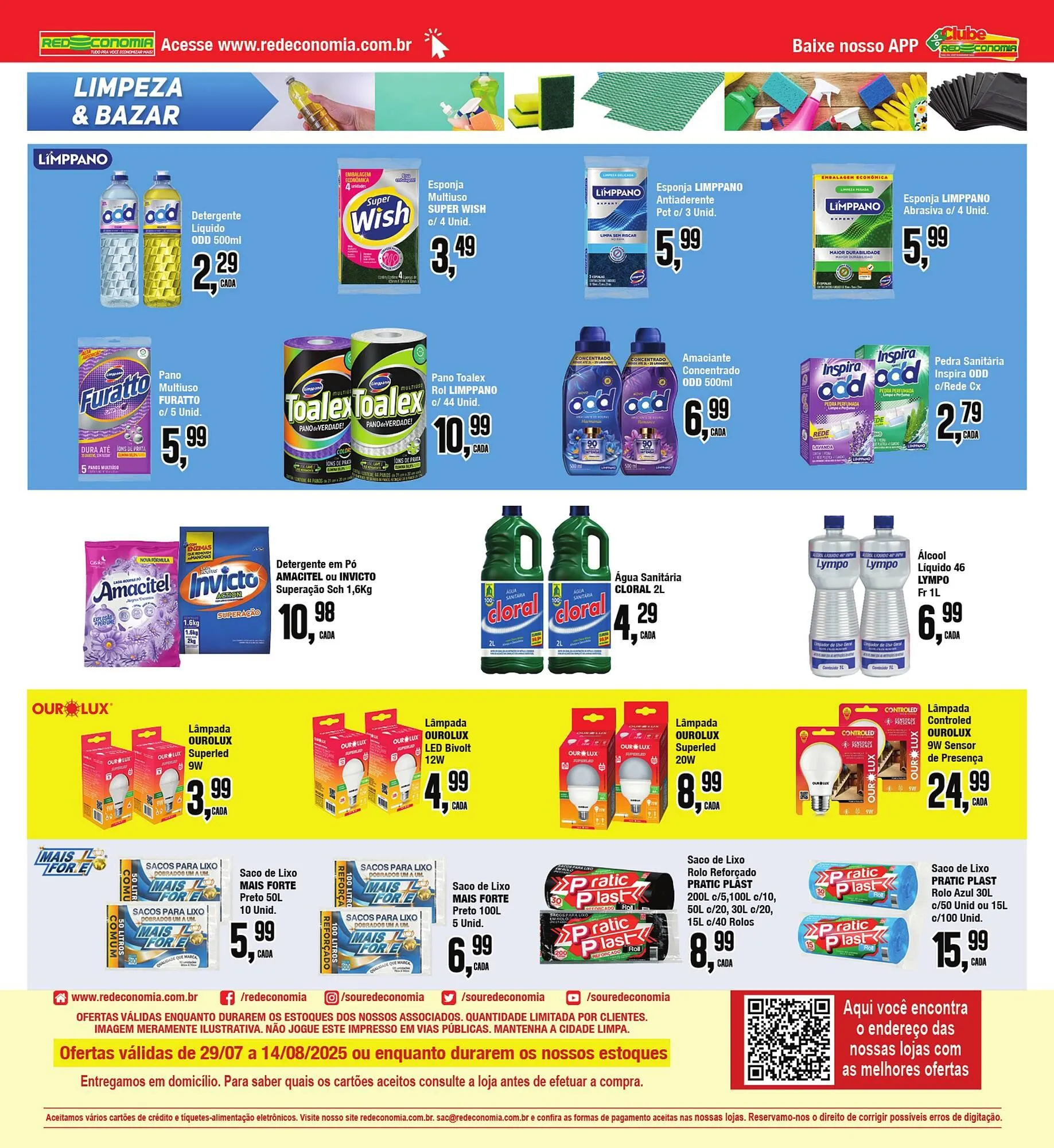 Encarte de Catálogo Rede Economia 1 de agosto até 3 de agosto 2025 - Pagina 19