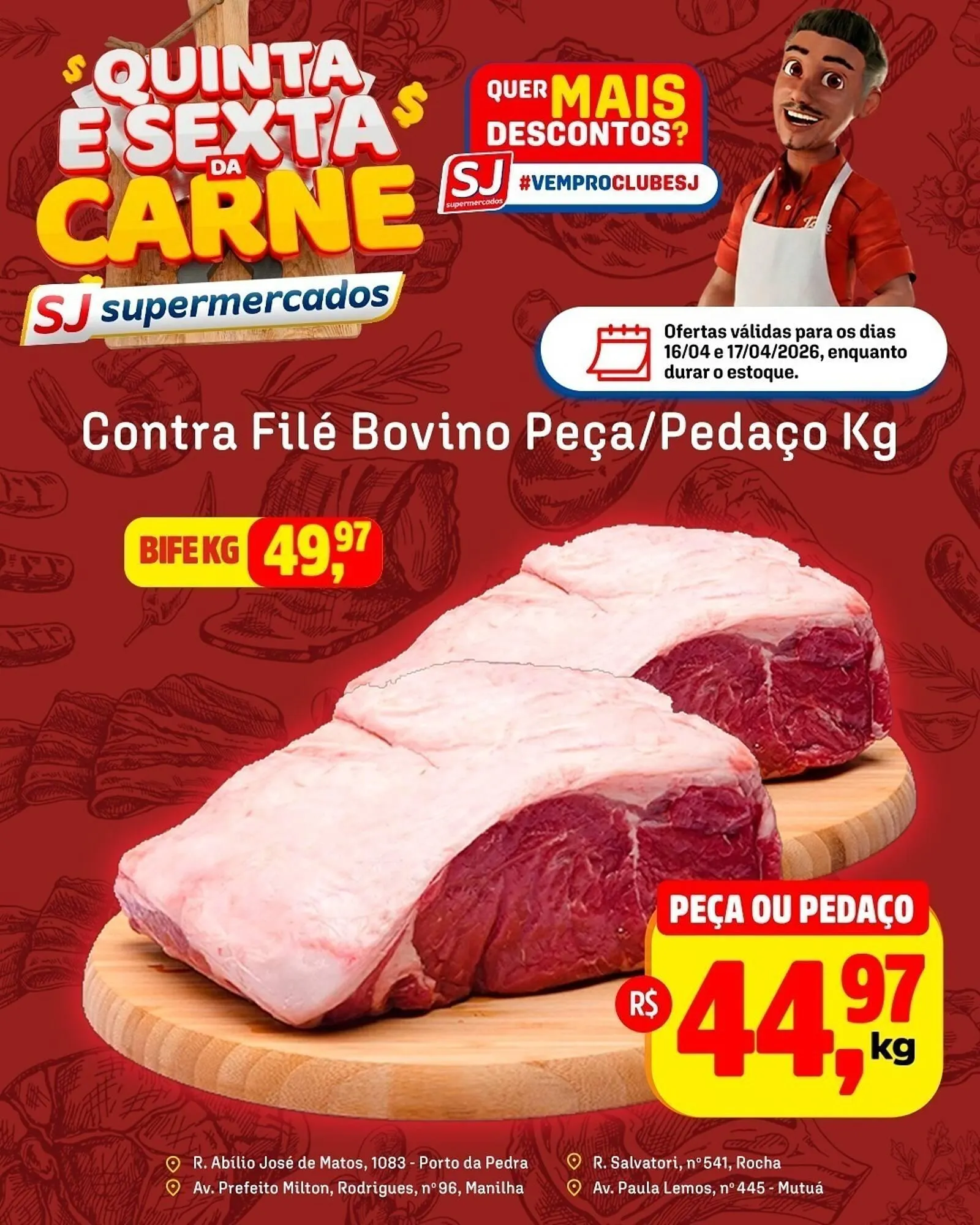 Encarte de Encarte Sj Supermercados 16 de abril até 17 de abril 2026 - Pagina 1