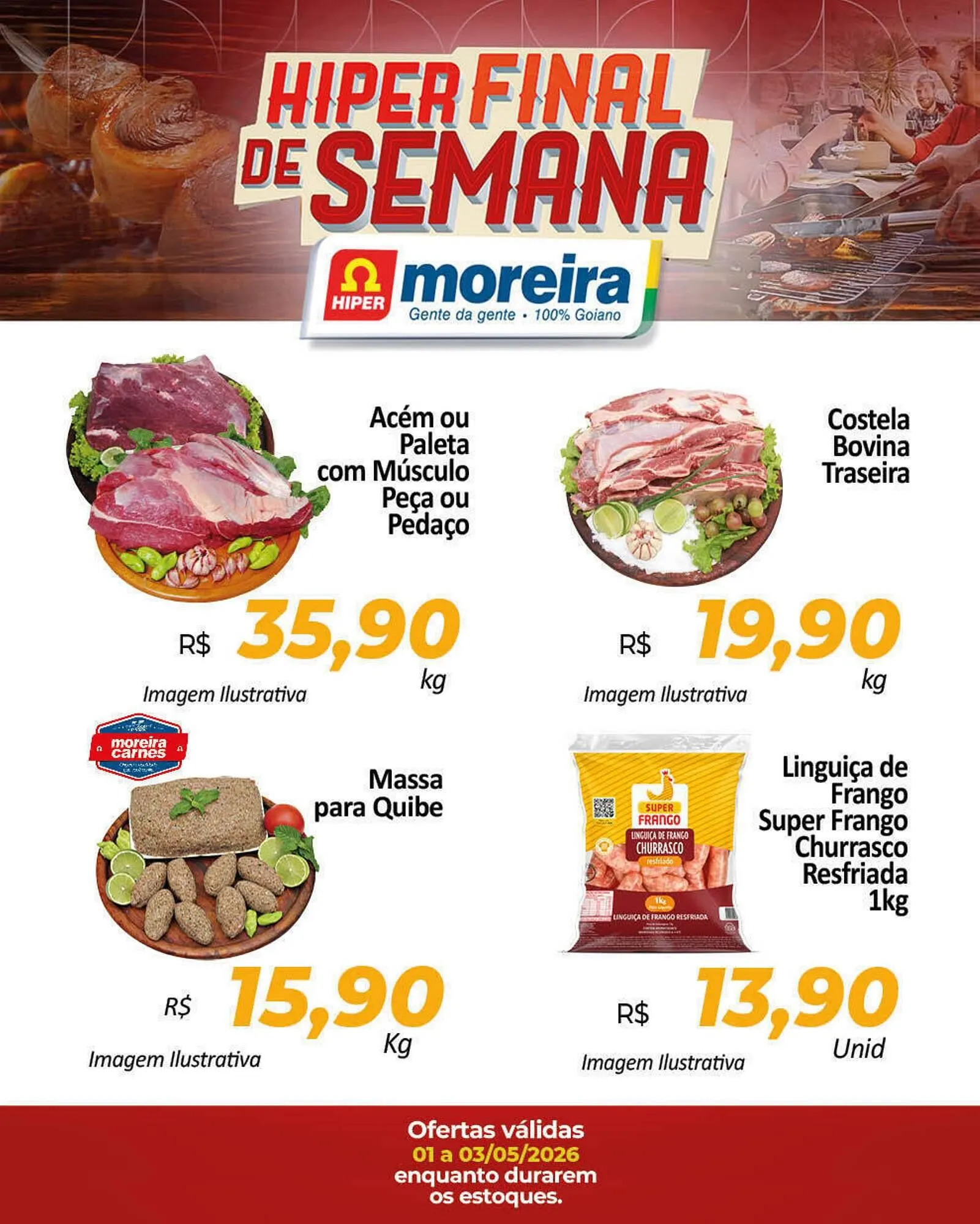 Encarte de Catálogo Hiper Moreira 30 de abril até 3 de maio 2026 - Pagina 1