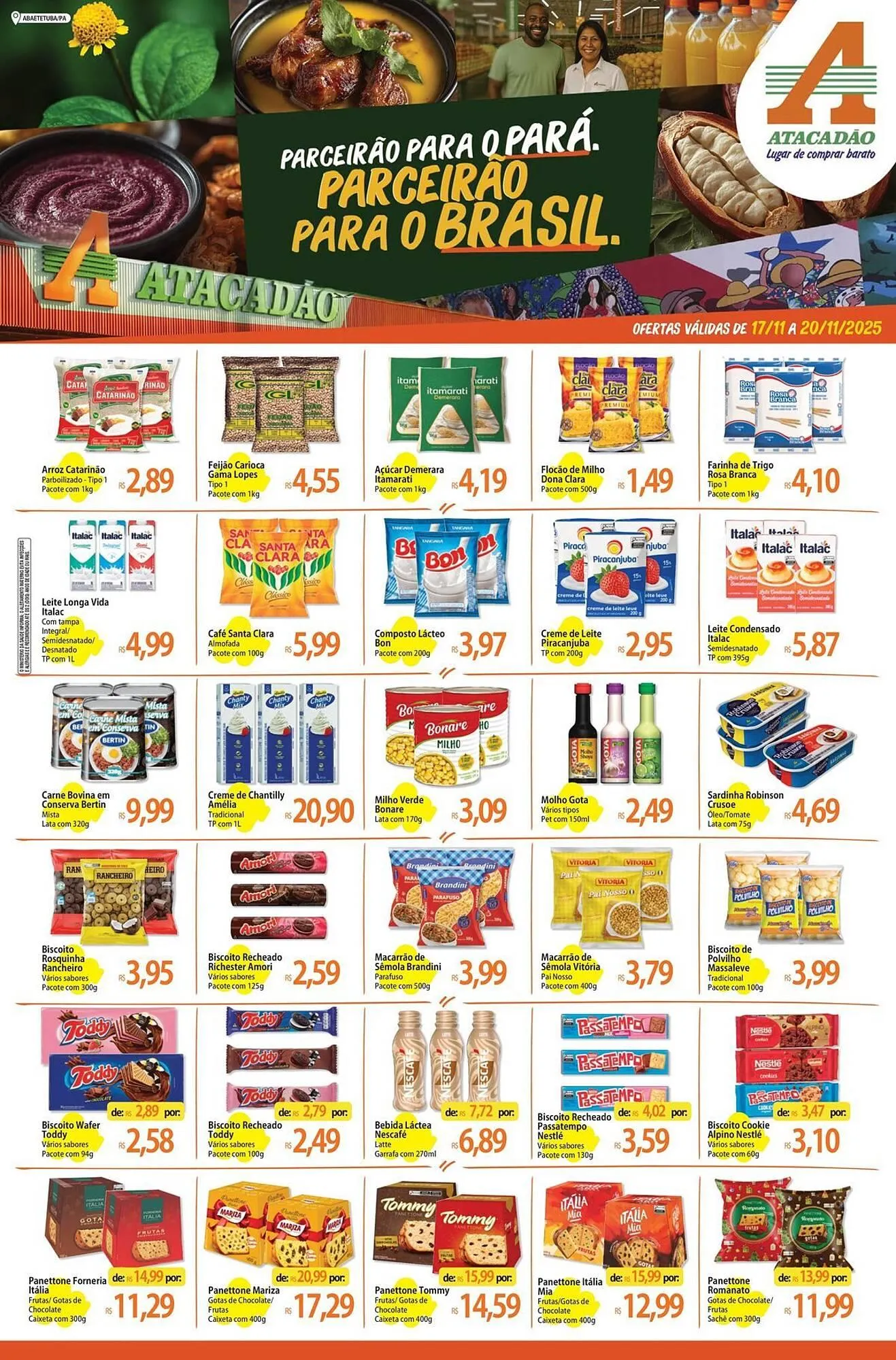 Encarte de Folheto Atacadão 17 de novembro até 20 de novembro 2025 - Pagina 1