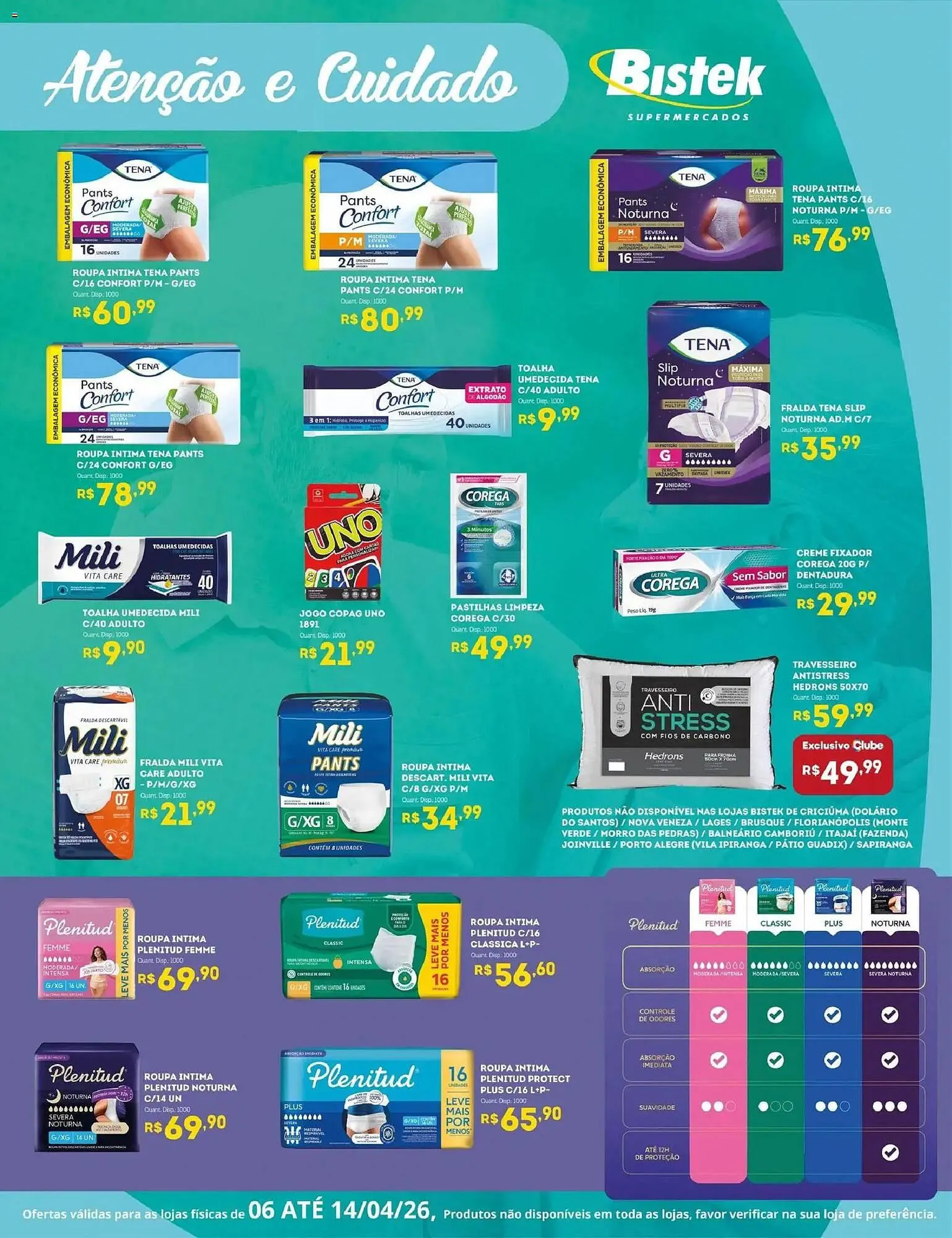 Encarte de Encarte Bistek Supermercados 6 de abril até 14 de abril 2026 - Pagina 1