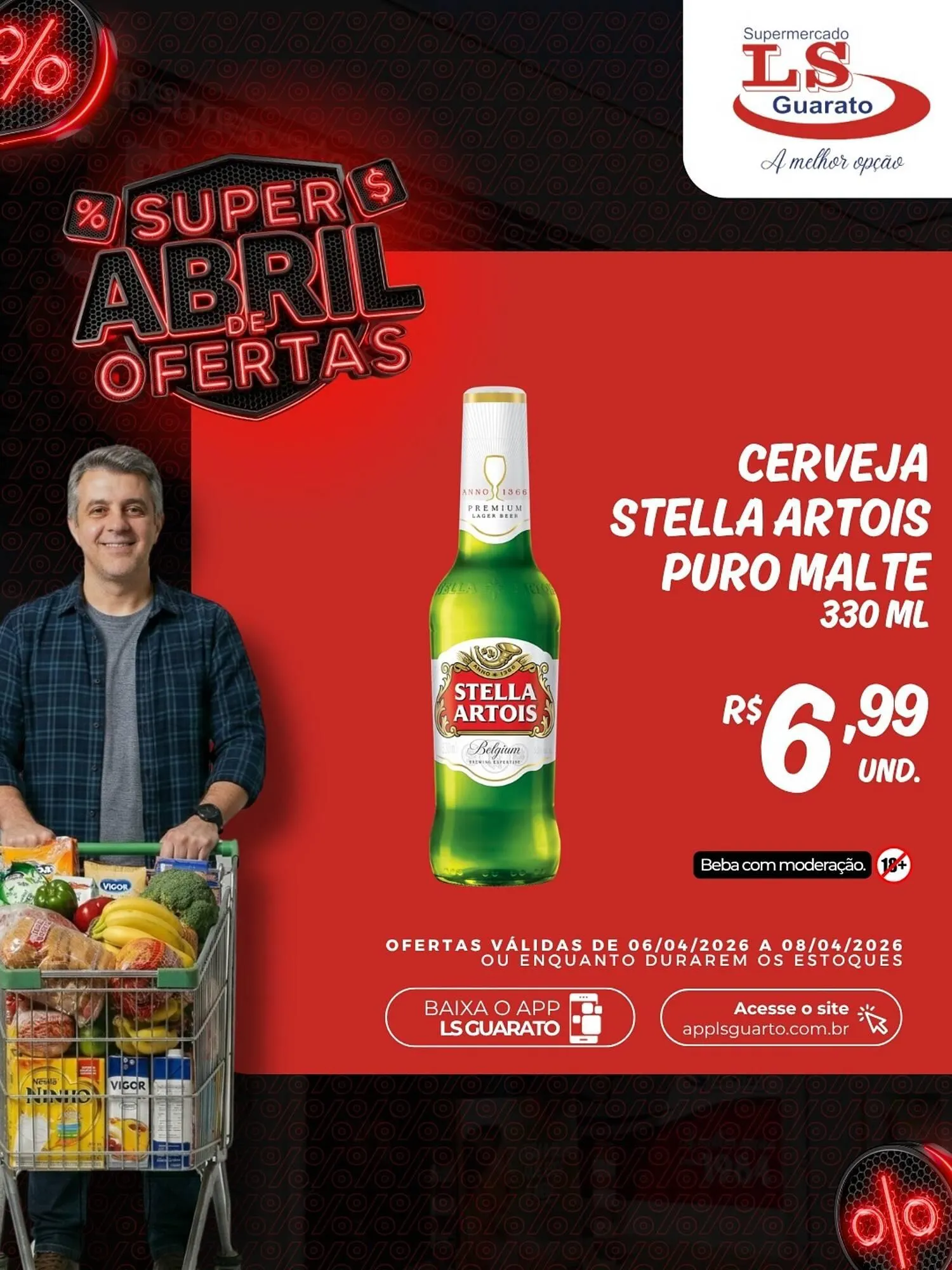 Encarte de Catálogo Supermercado LS Guarato 6 de abril até 8 de abril 2026 - Pagina 3