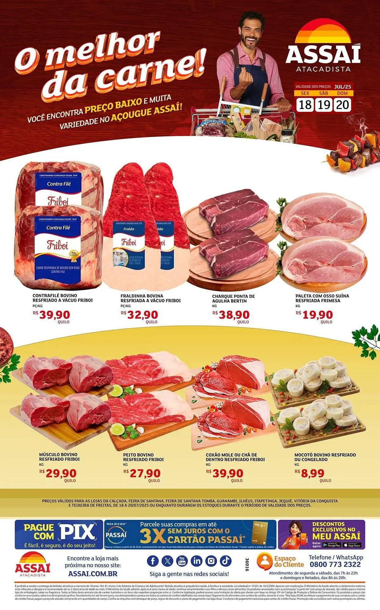 Encarte de Catálogo Assaí Atacadista 18 de julho até 20 de julho 2025 - Pagina 1