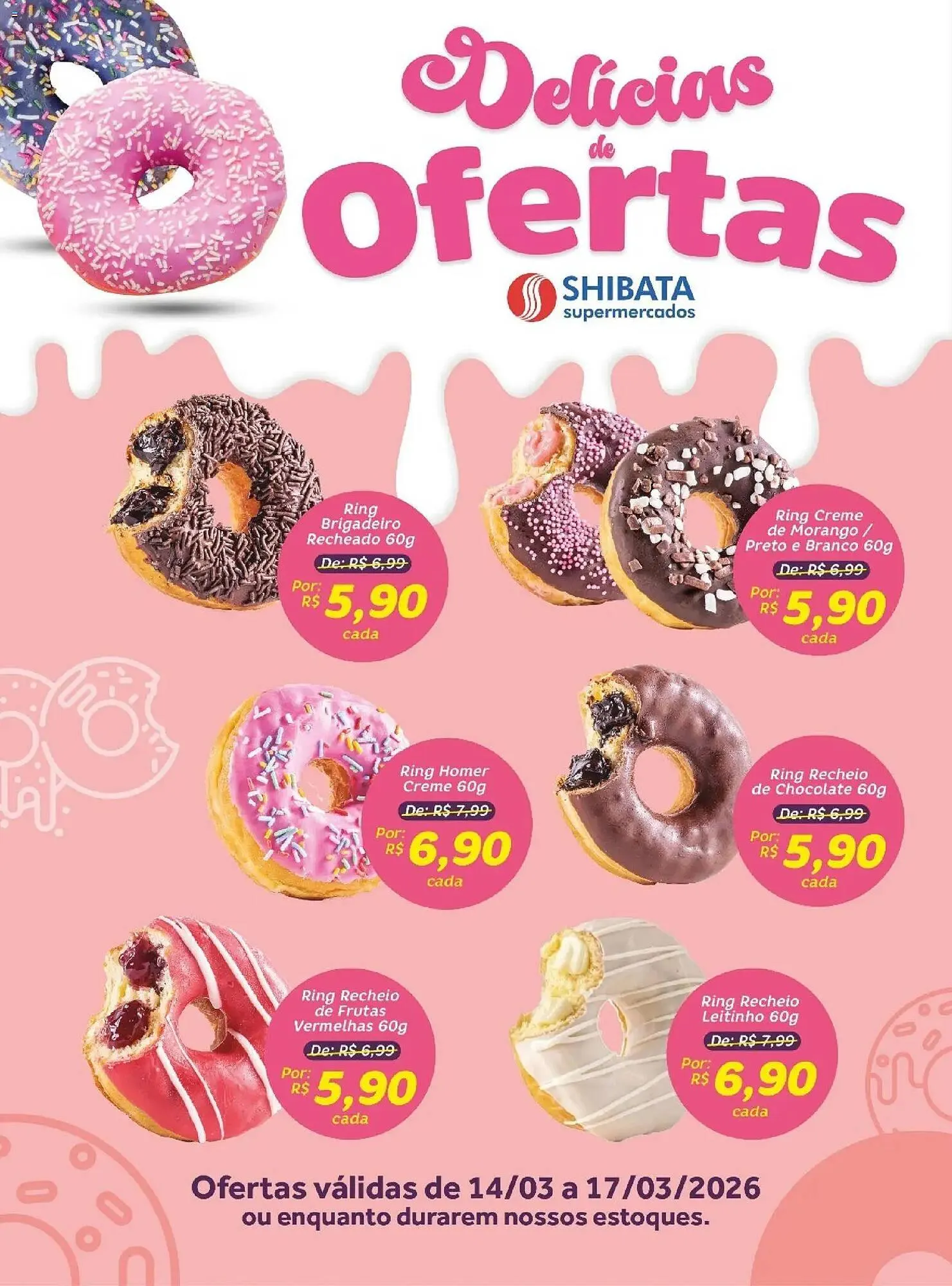 Encarte de Folheto Shibata Supermercados 14 de março até 17 de março 2026 - Pagina 1