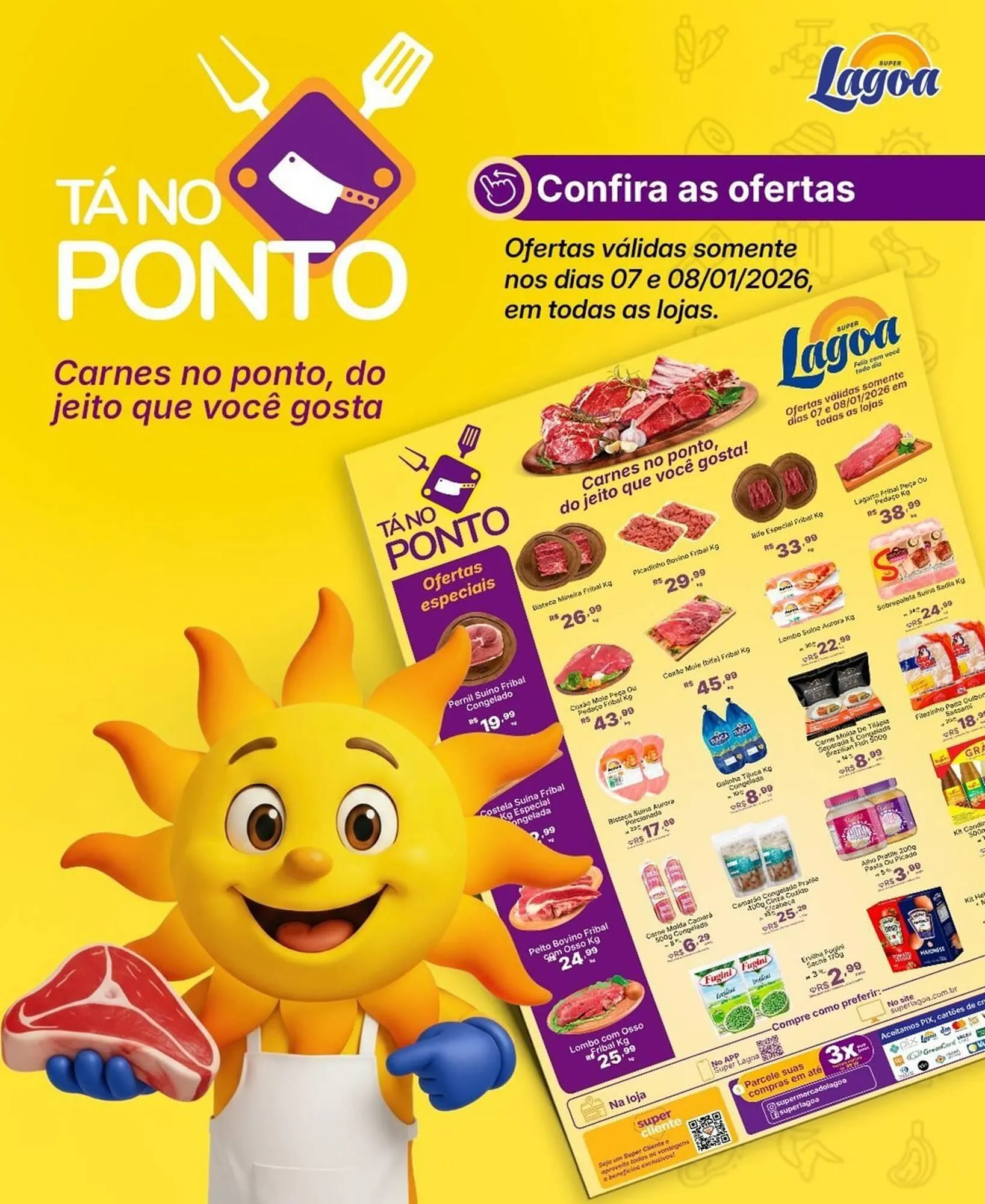 Encarte de Encarte Super Lagoa 7 de janeiro até 8 de janeiro 2026 - Pagina 1