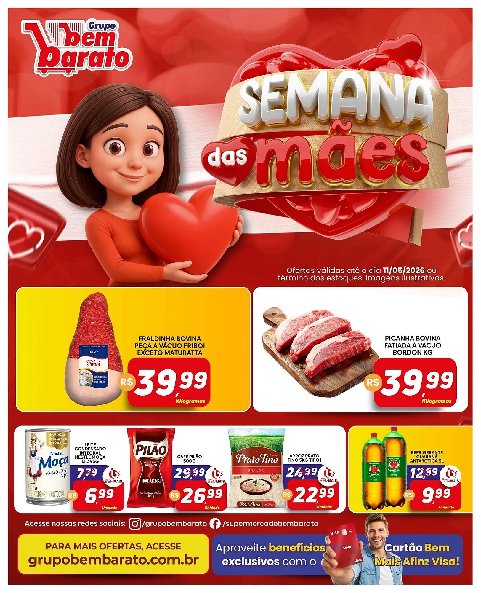Encarte de Catálogo Supermercado Bem Barato 5 de maio até 11 de maio 2026 - Pagina 1