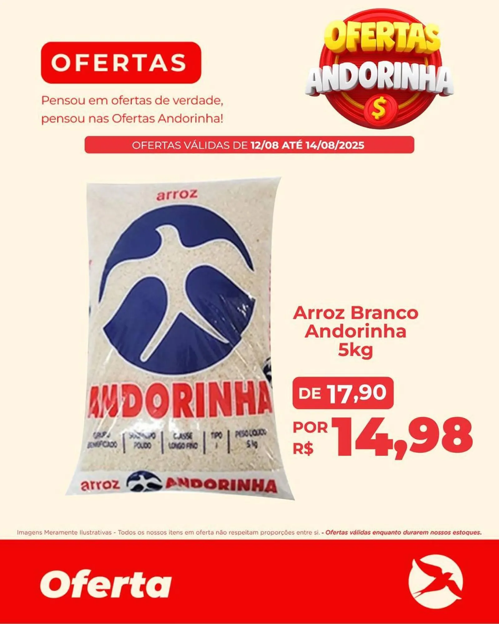 Encarte de Catálogo Andorinha Hipermercado 12 de agosto até 14 de agosto 2025 - Pagina 1