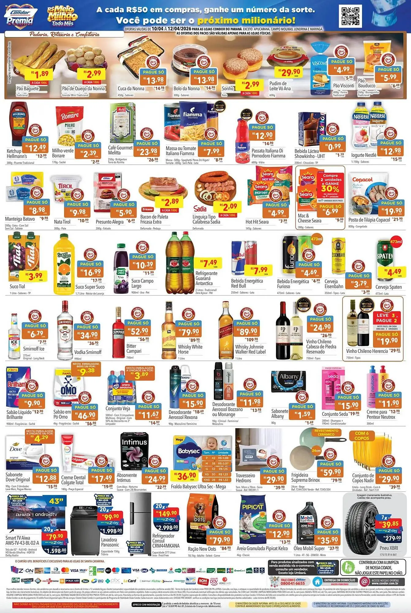 Encarte de Catálogo Supermercados Condor 10 de abril até 12 de abril 2026 - Pagina 2