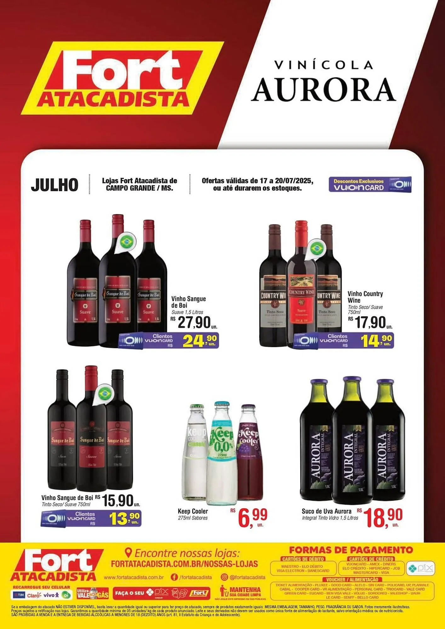 Encarte de Catálogo Fort Atacadista 17 de julho até 20 de julho 2025 - Pagina 1