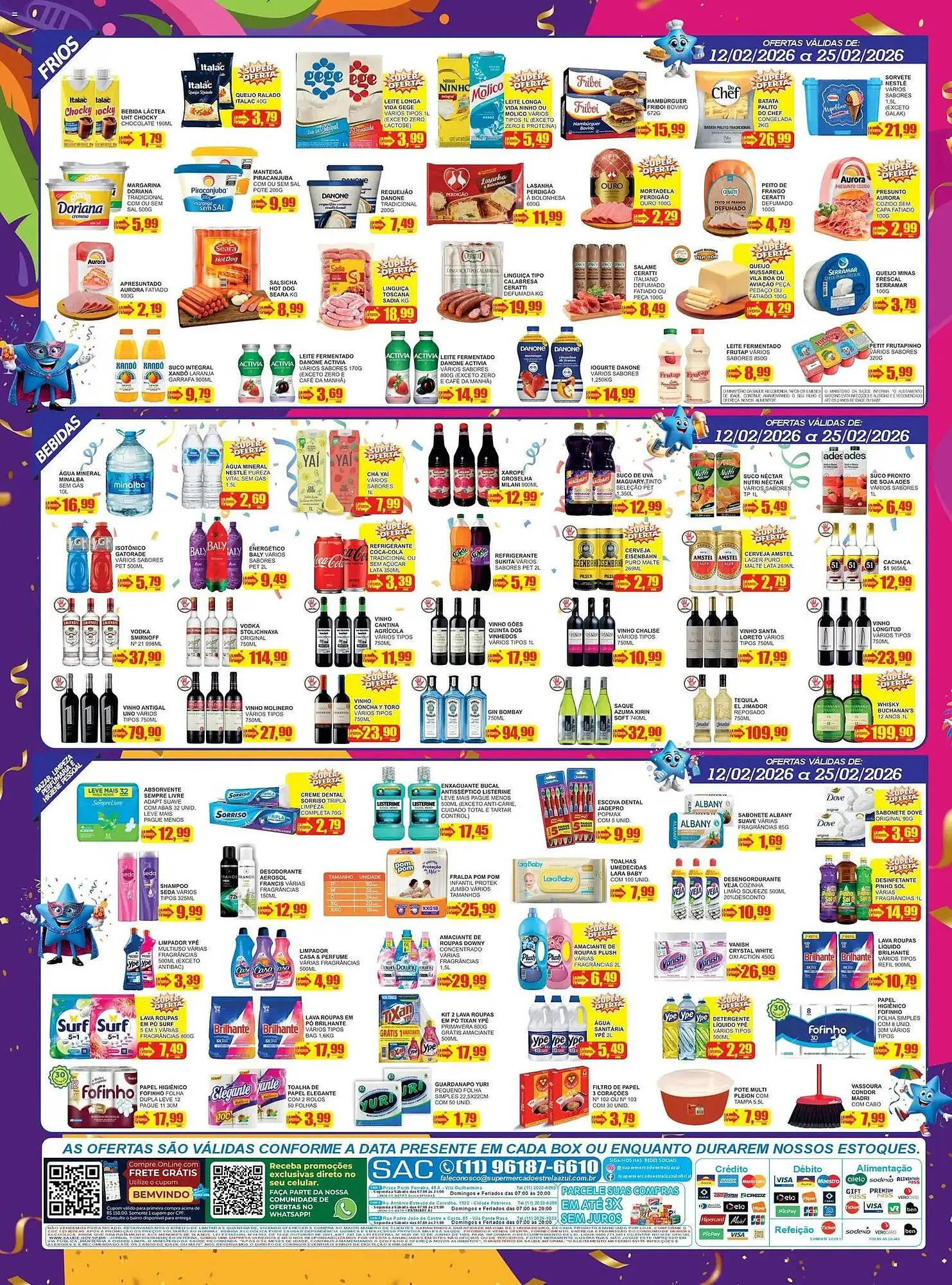 Encarte de Folheto Supermercado Estrela Azul 12 de fevereiro até 25 de fevereiro 2026 - Pagina 4