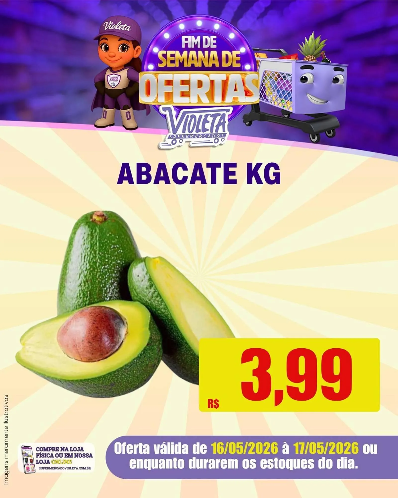 Encarte de Catálogo Violeta Supermercados 16 de maio até 17 de maio 2026 - Pagina 4