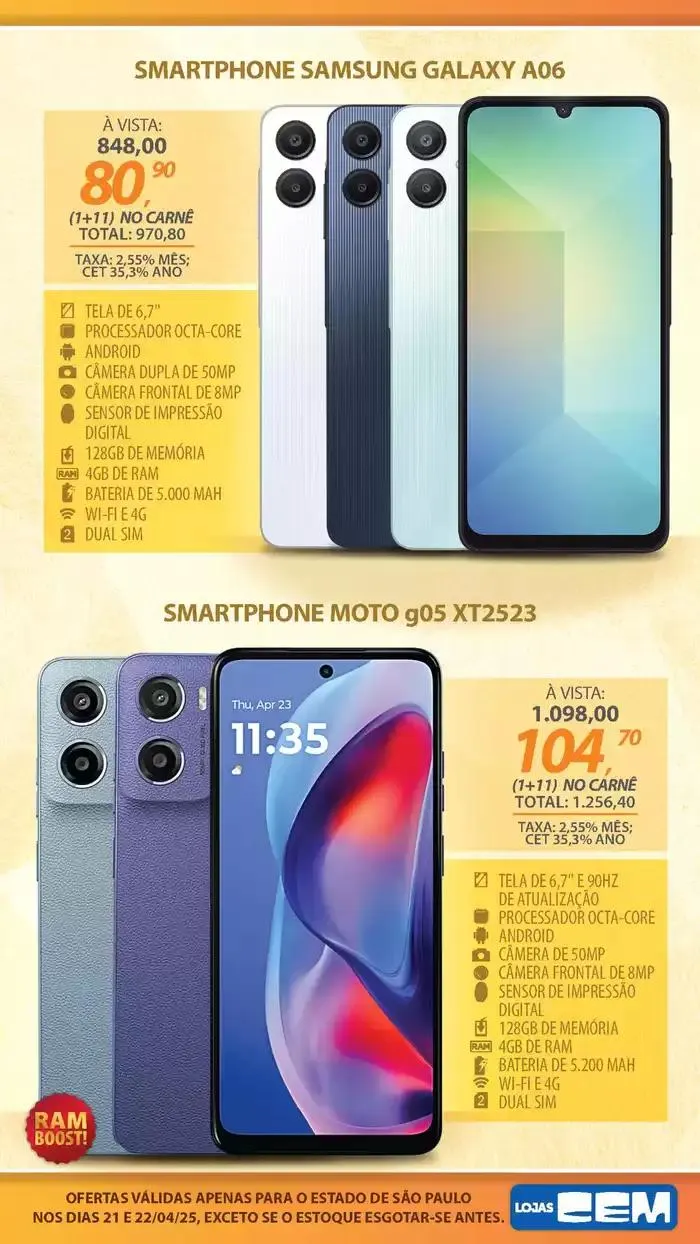 Encarte de Encarte Lojas Cem 18 de abril até 30 de abril 2025 - Pagina 3