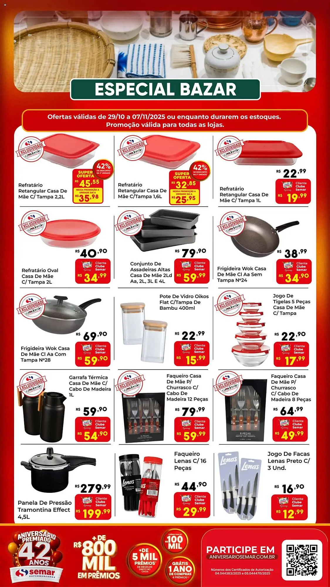 Encarte de Folheto Semar Supermercado 29 de outubro até 7 de novembro 2025 - Pagina 1