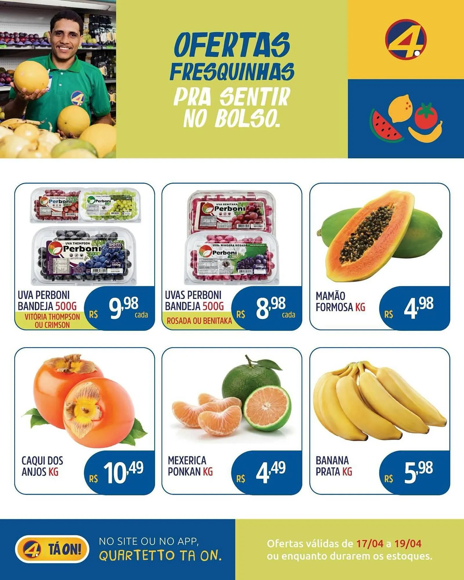 Encarte de Catálogo Quartetto Supermercados 17 de abril até 19 de abril 2026 - Pagina 3