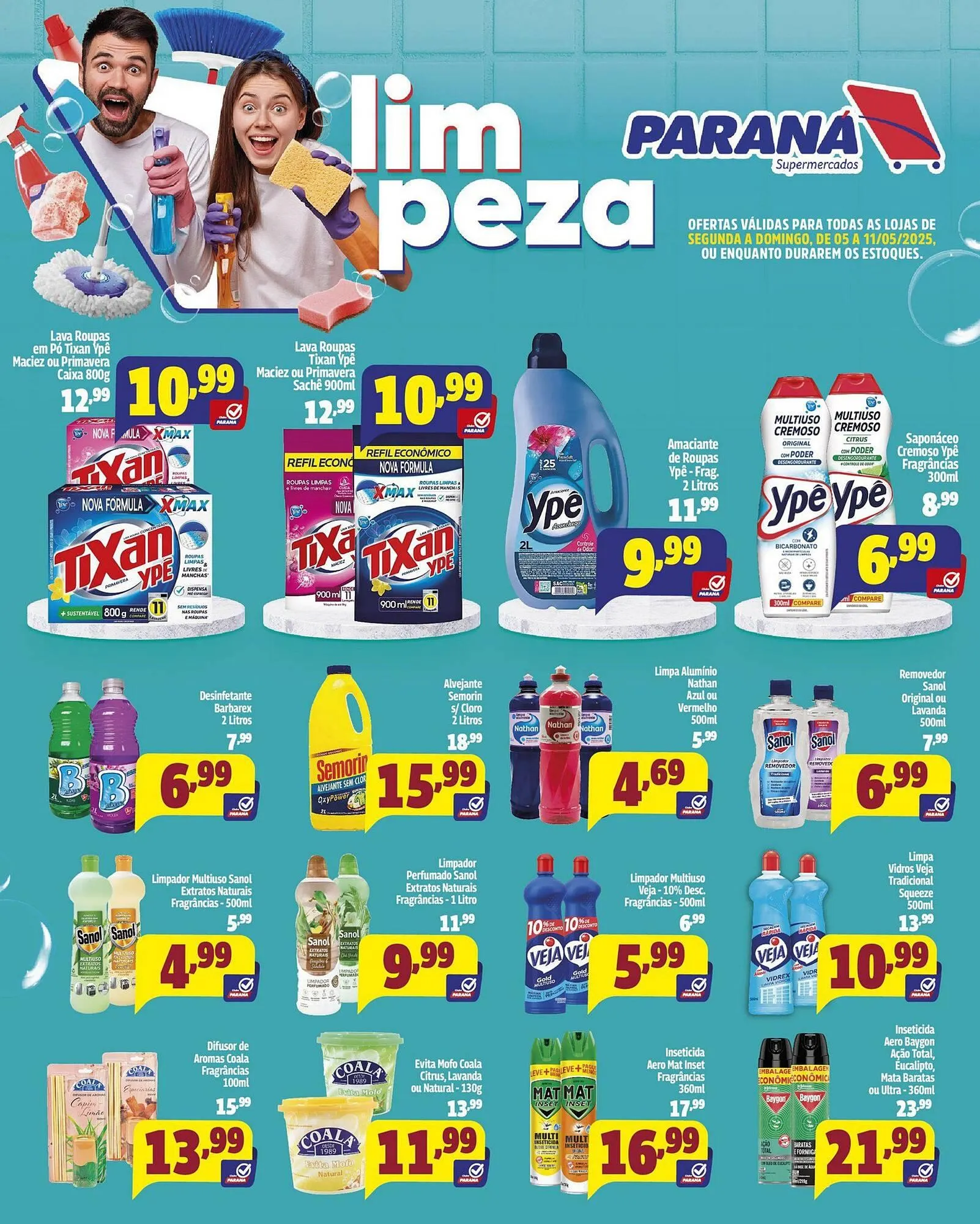 Encarte de Catálogo Supermercado Paraná 5 de maio até 11 de maio 2025 - Pagina 1