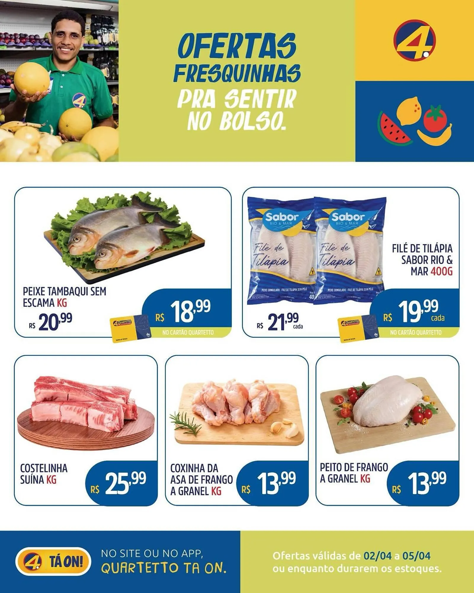 Encarte de Catálogo Quartetto Supermercados 2 de abril até 5 de abril 2026 - Pagina 5