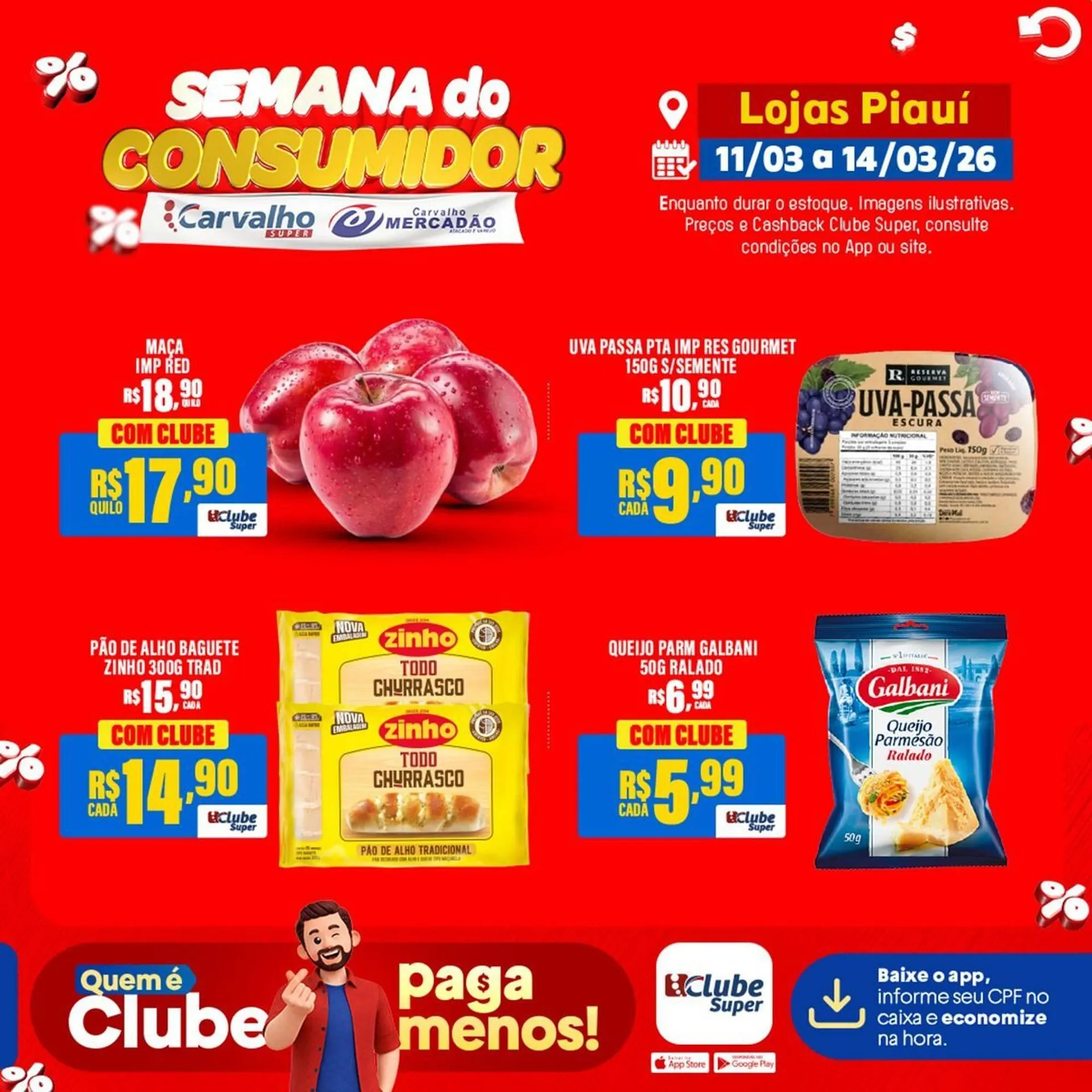 Encarte de Catálogo Carvalho Supermercado 11 de março até 14 de março 2026 - Pagina 4