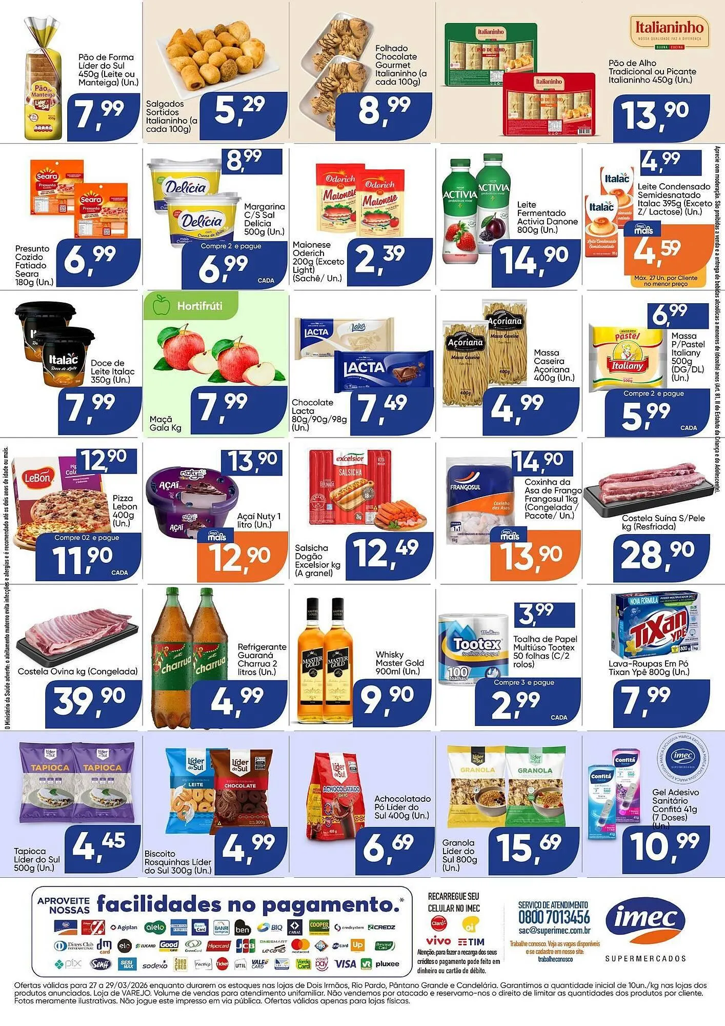 Encarte de Catálogo Imec Supermercados 26 de março até 29 de março 2026 - Pagina 2