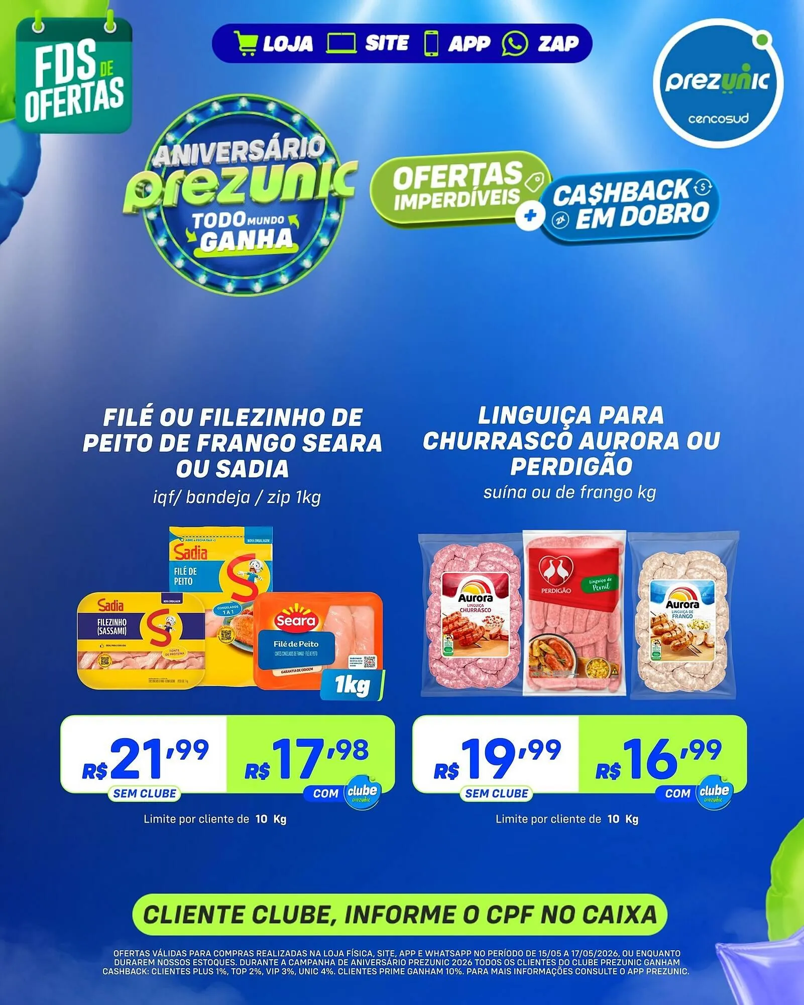 Encarte de Encarte Prezunic 15 de maio até 17 de maio 2026 - Pagina 3