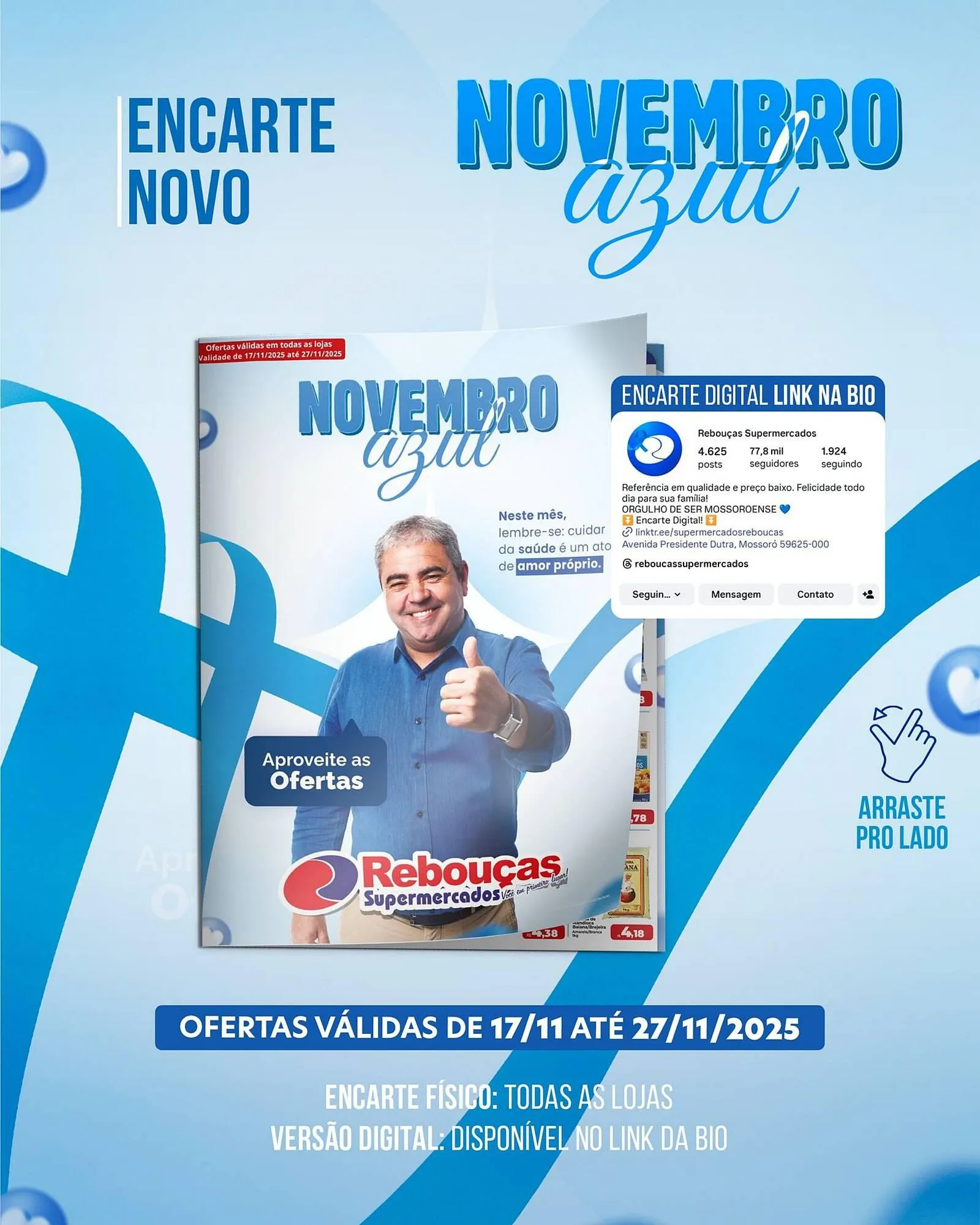 Encarte de Catálogo Rebouças Supermercados 17 de novembro até 27 de novembro 2025 - Pagina 1