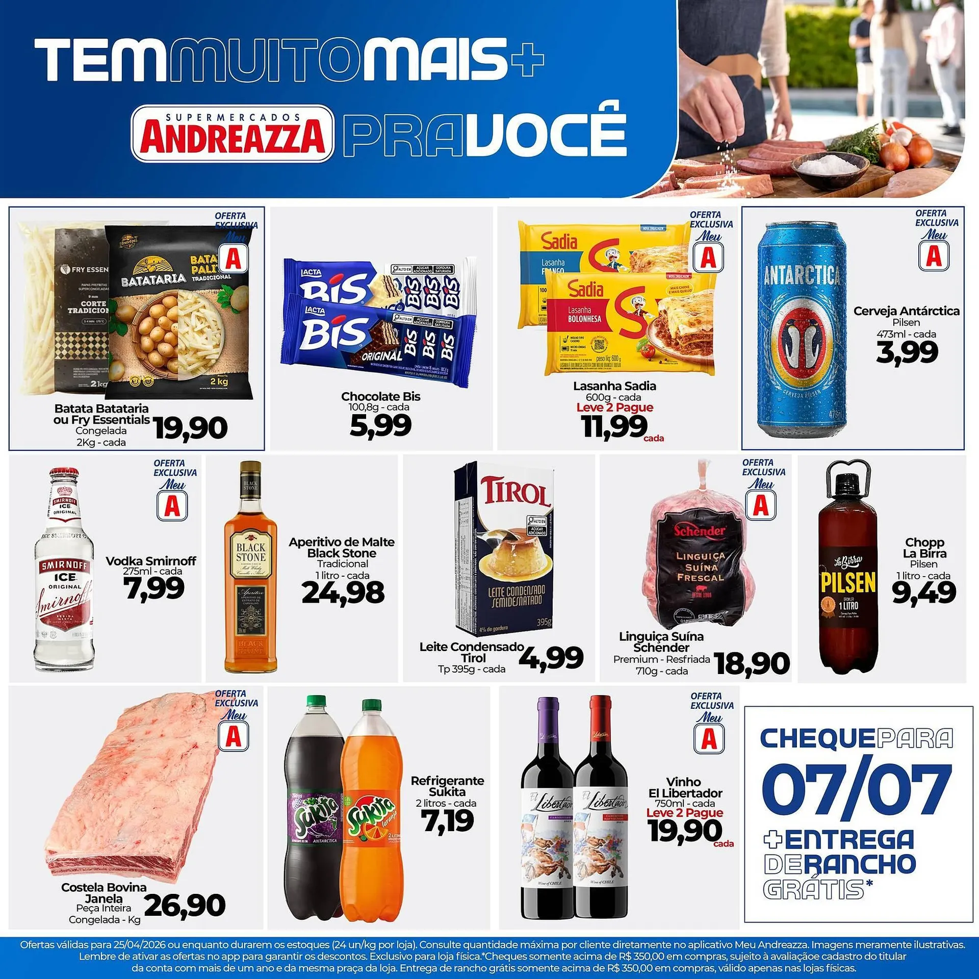 Encarte de Catálogo Supermercados Andreazza 25 de abril até 25 de abril 2026 - Pagina 1