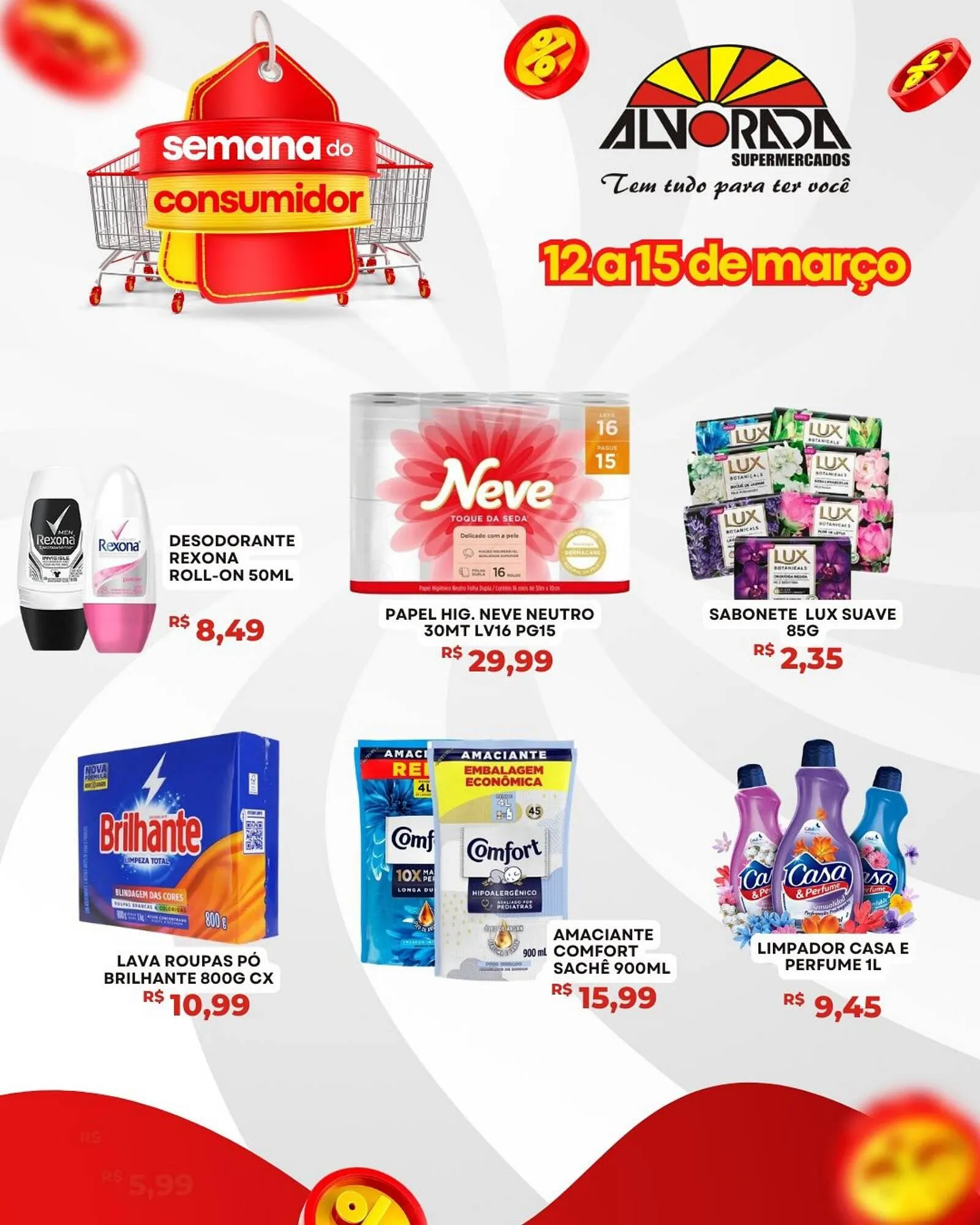 Encarte de Catálogo Alvorada Supermercados 12 de março até 15 de março 2026 - Pagina 1